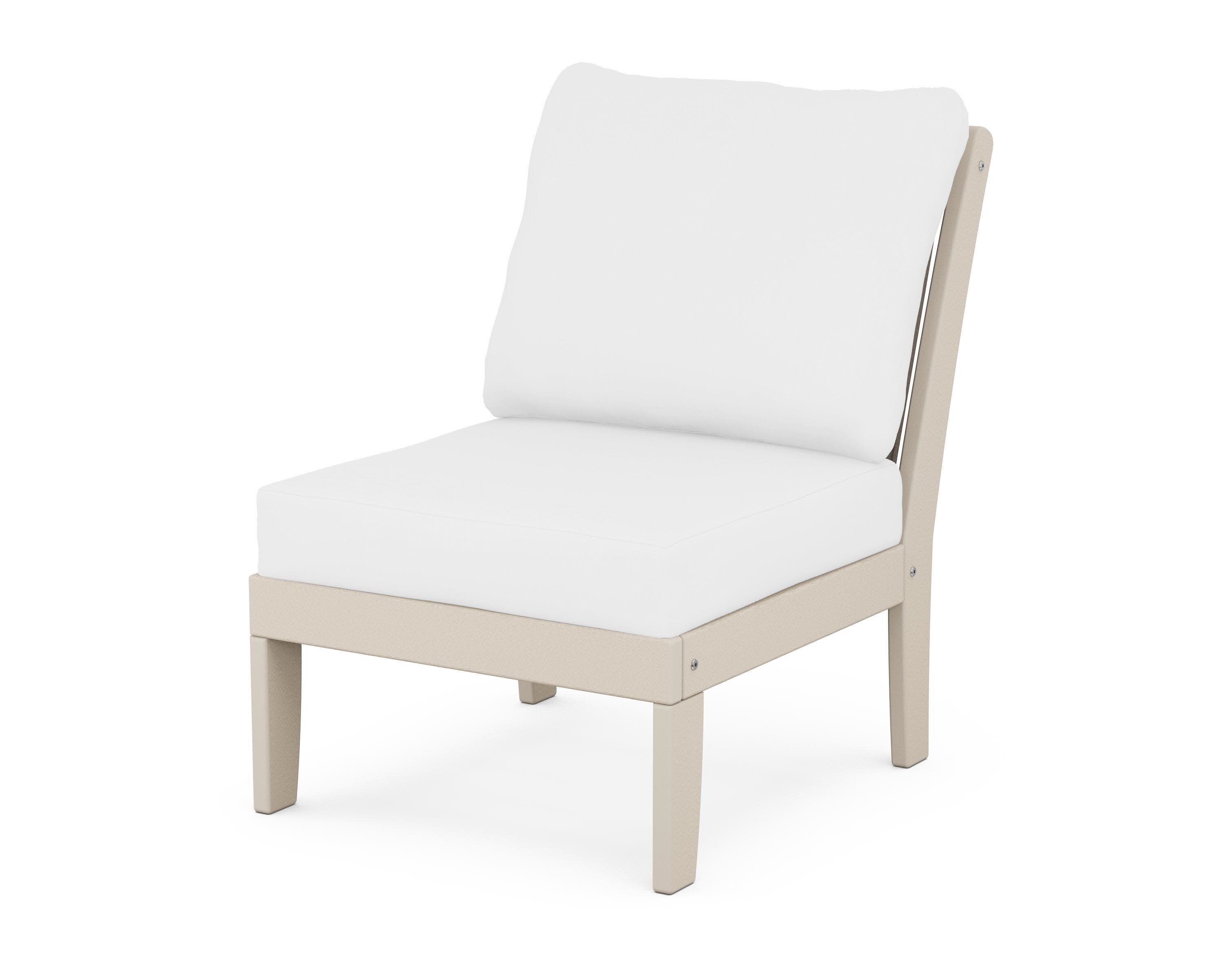 Braxton Modular Armless Chair in Sand / Natural