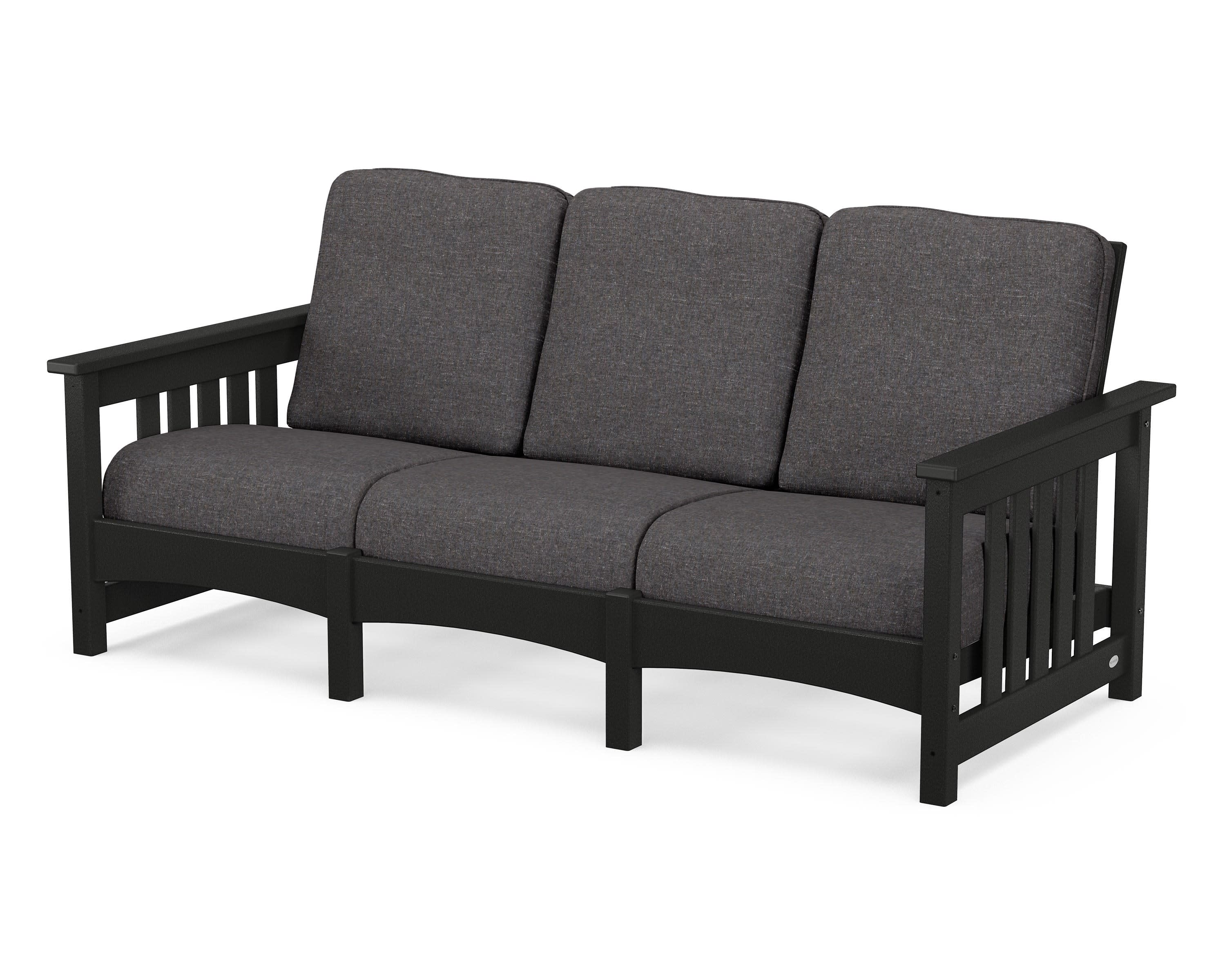 Club Mission Sofa in Black / Ash Charcoal