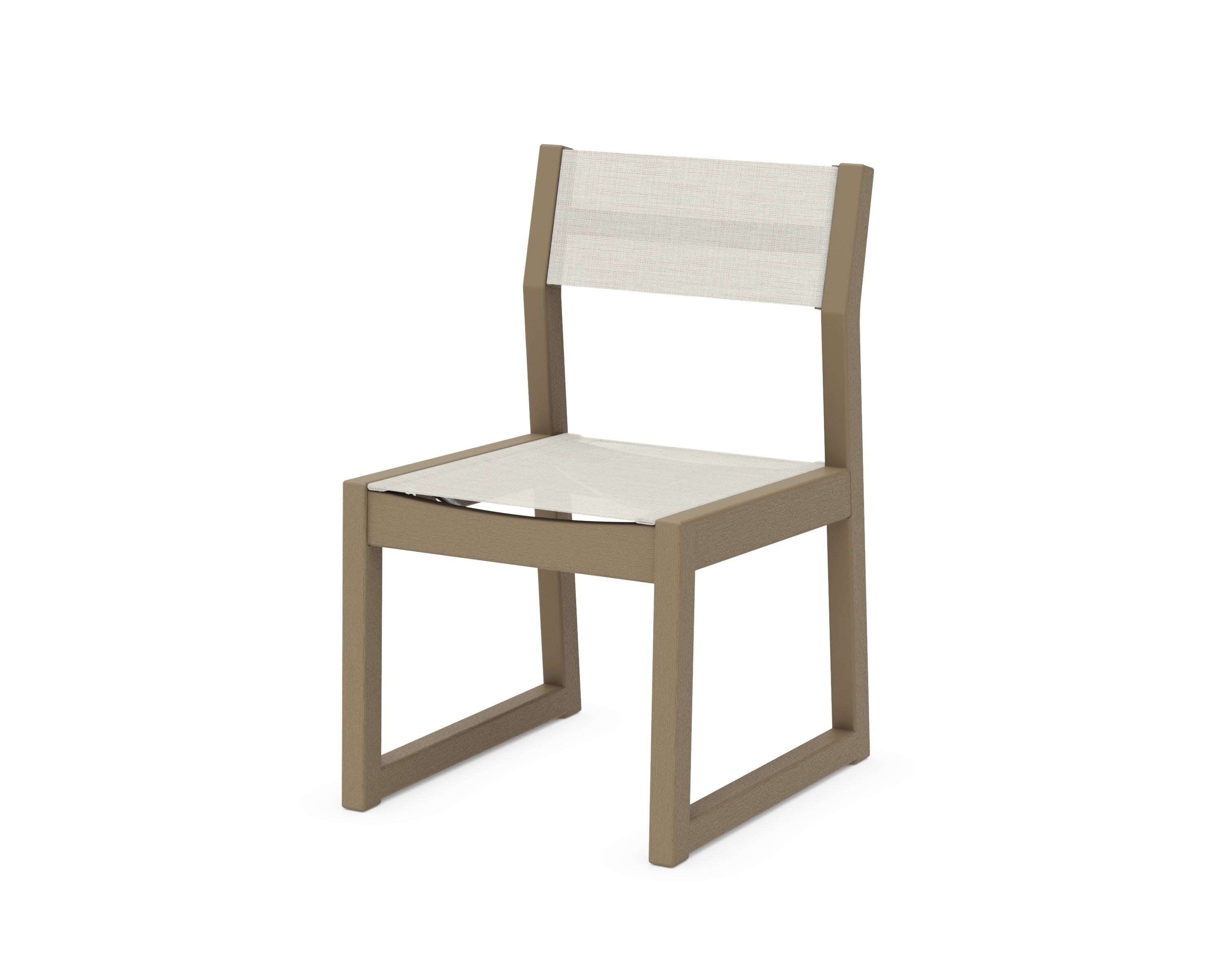 EDGE Sling Dining Side Chair in Vintage Sahara / Parchment Sling