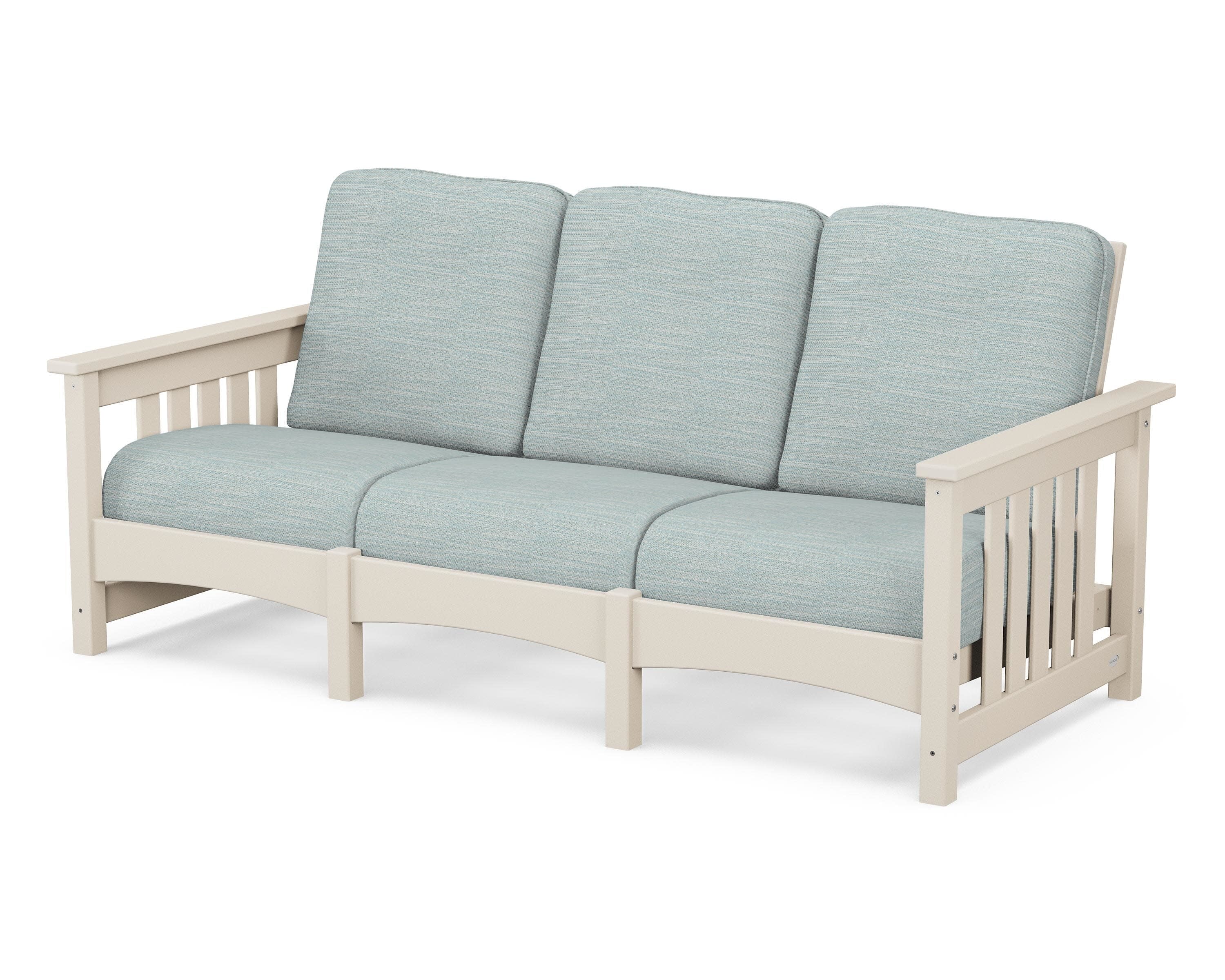 Club Mission Sofa in Sand / Soothe Mist