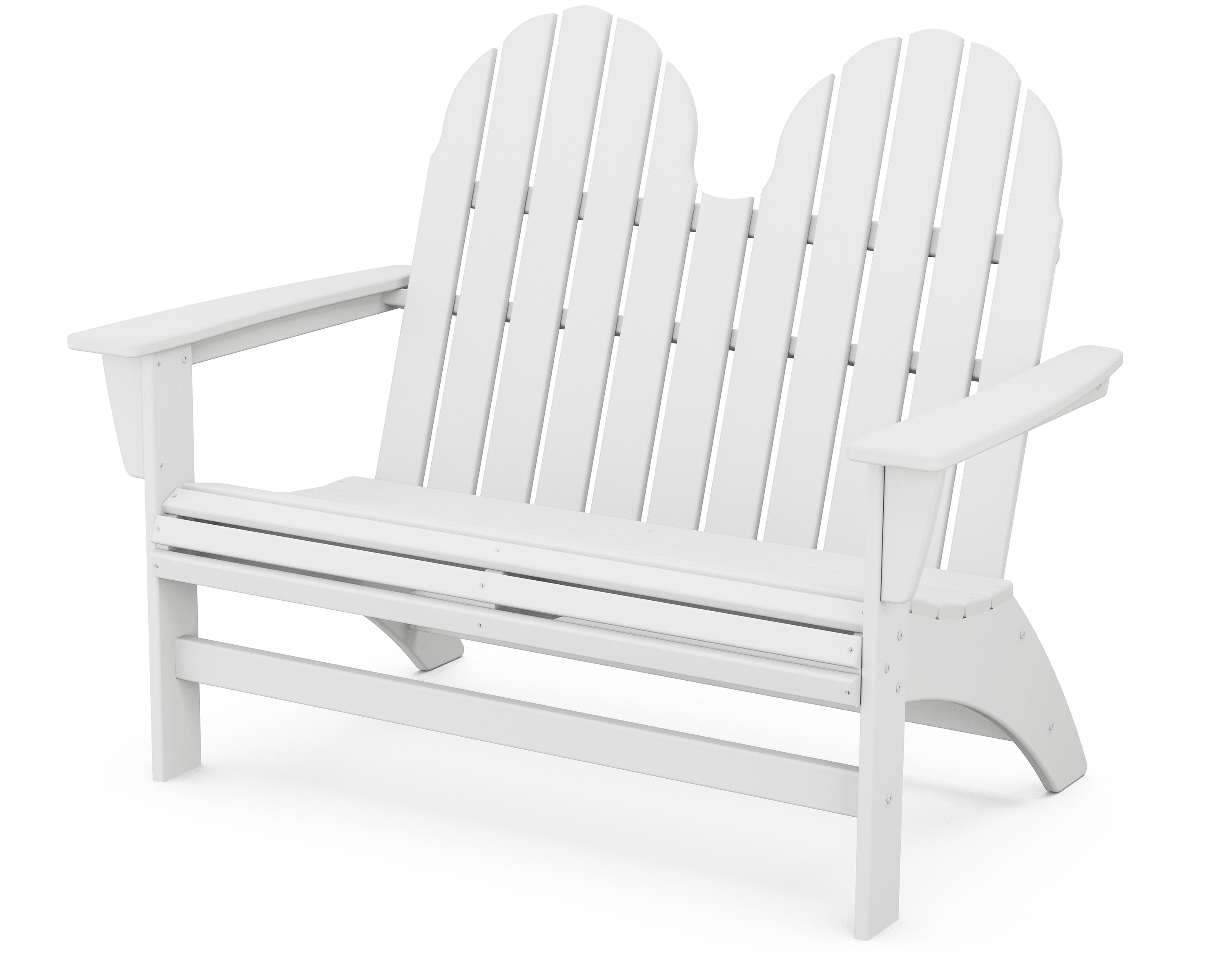Vineyard 48" Adirondack Bench in White