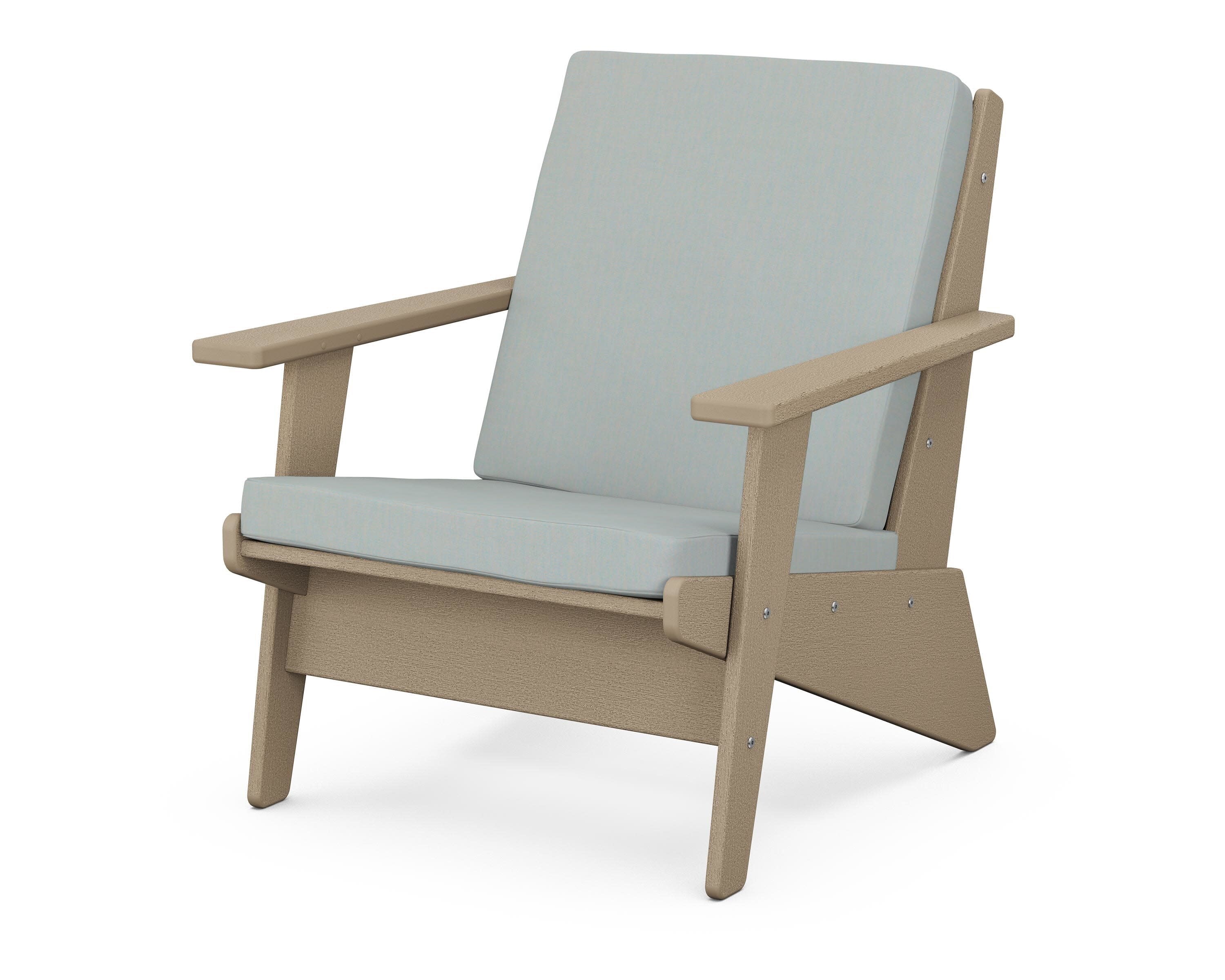 Riviera Modern Lounge Chair in Vintage Sahara / Spa