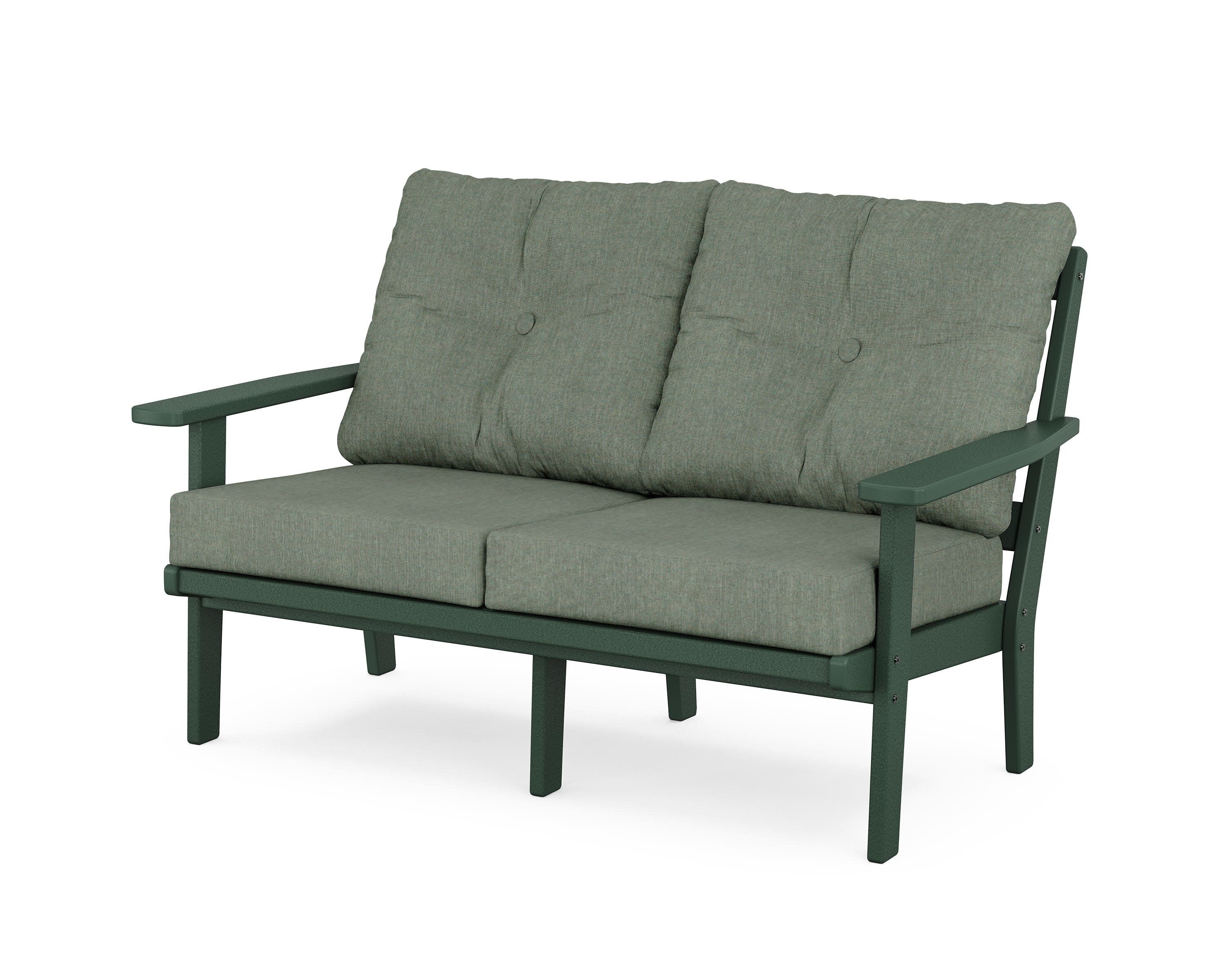 Oxford Deep SeatingLoveseat in Green / Cast Sage