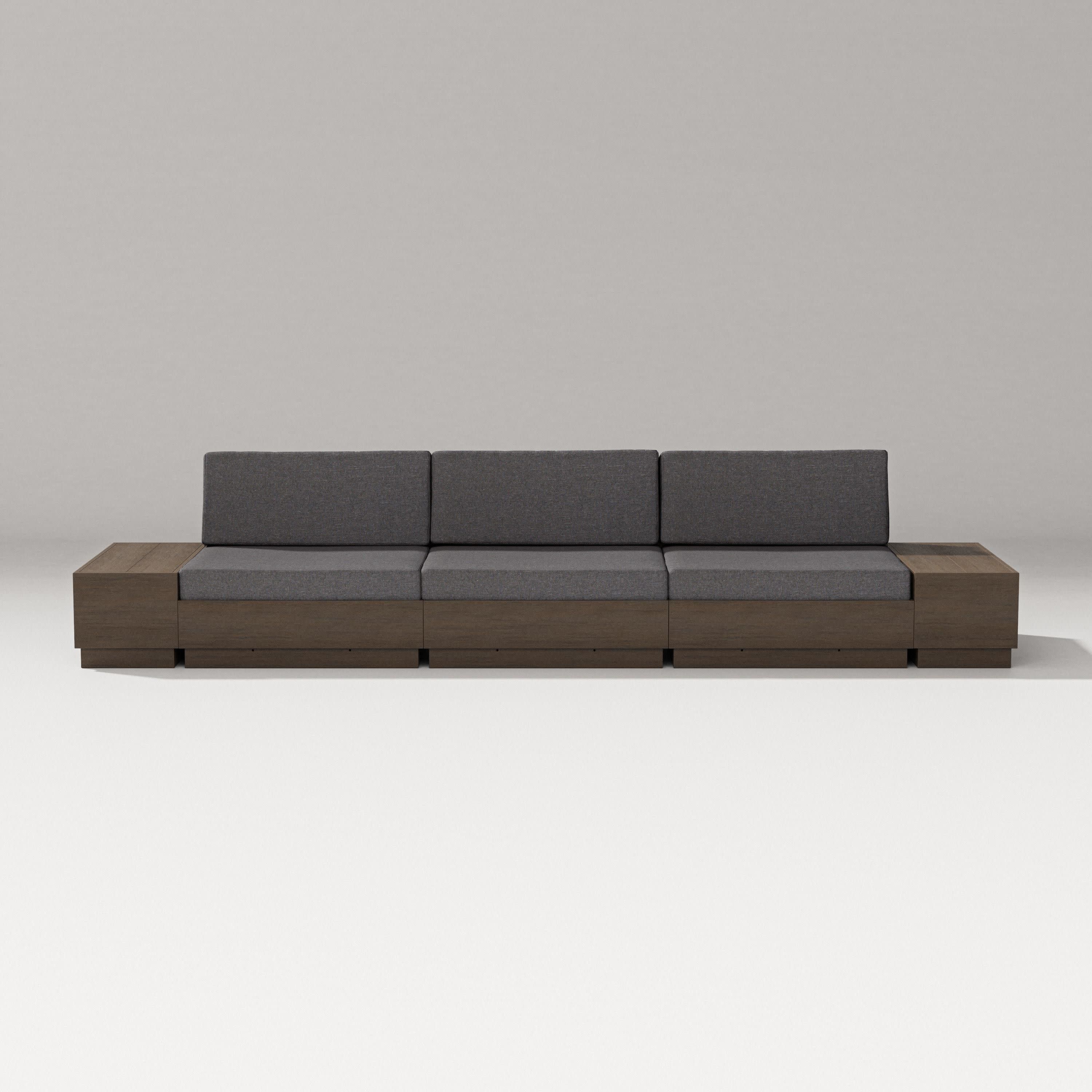 Elevate Straight Sectional in Kona / Ash Charcoal