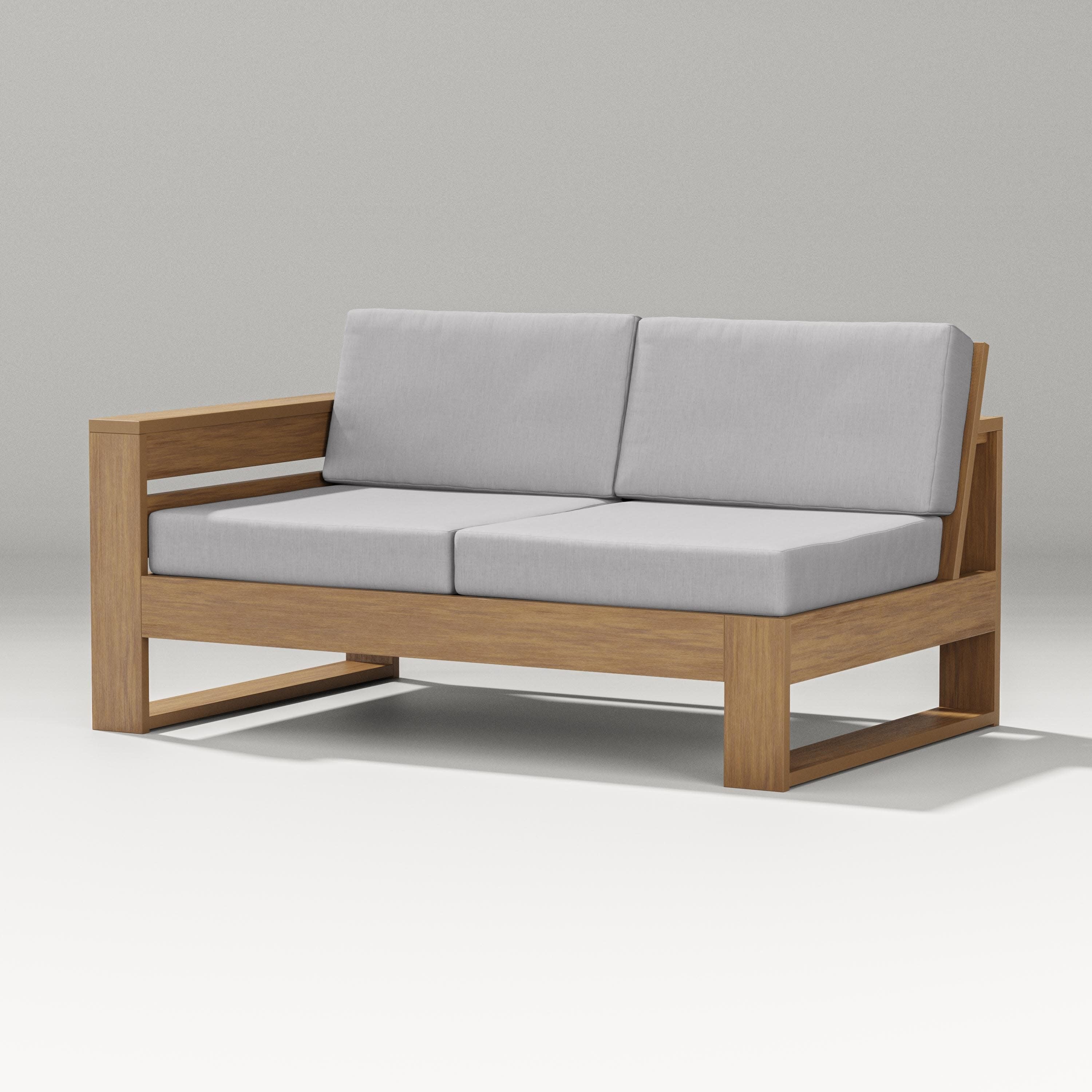 Latitude Modular Left Arm Loveseat in Natural / Granite
