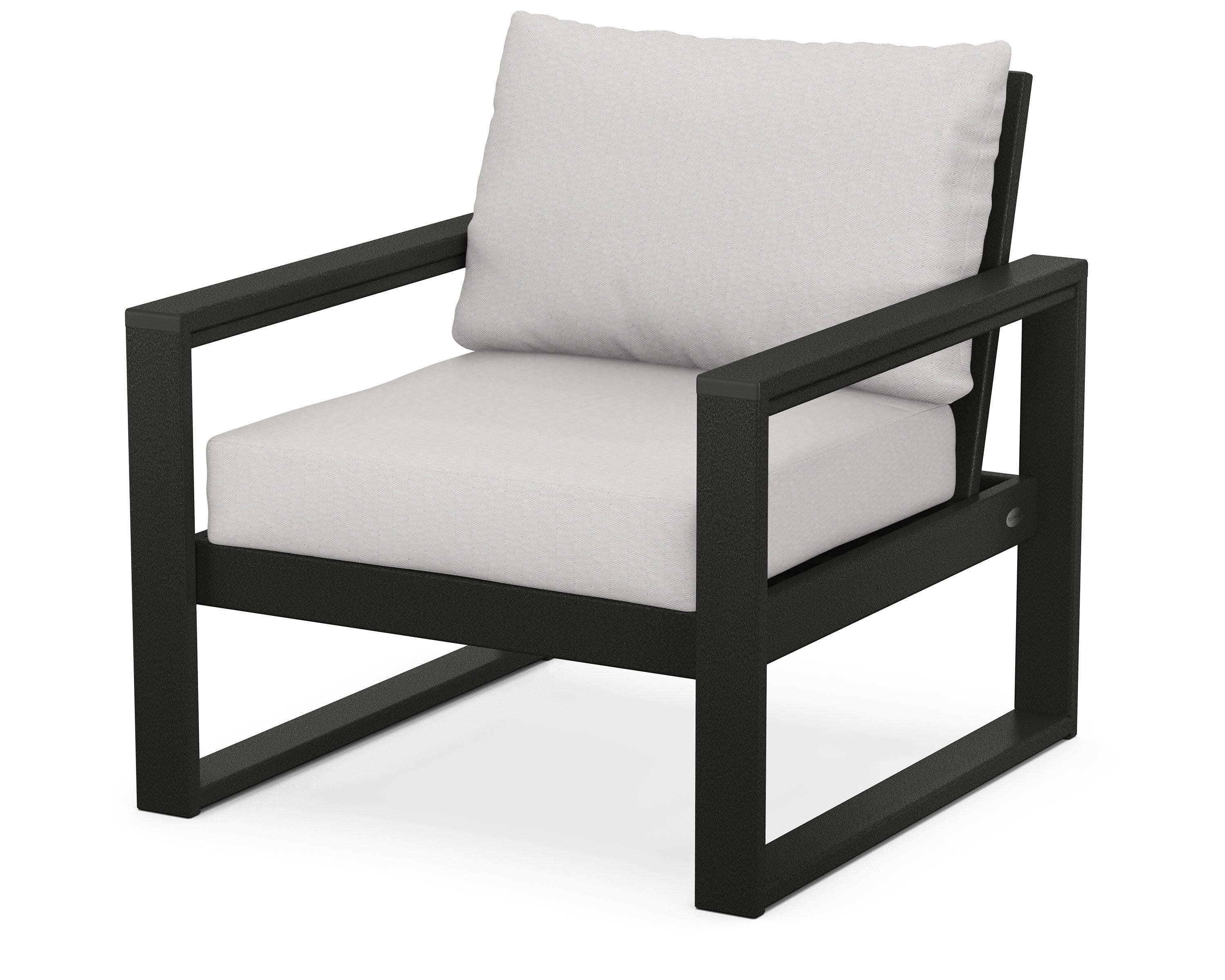 EDGE Club Chair in Black / Diamond in the Rough