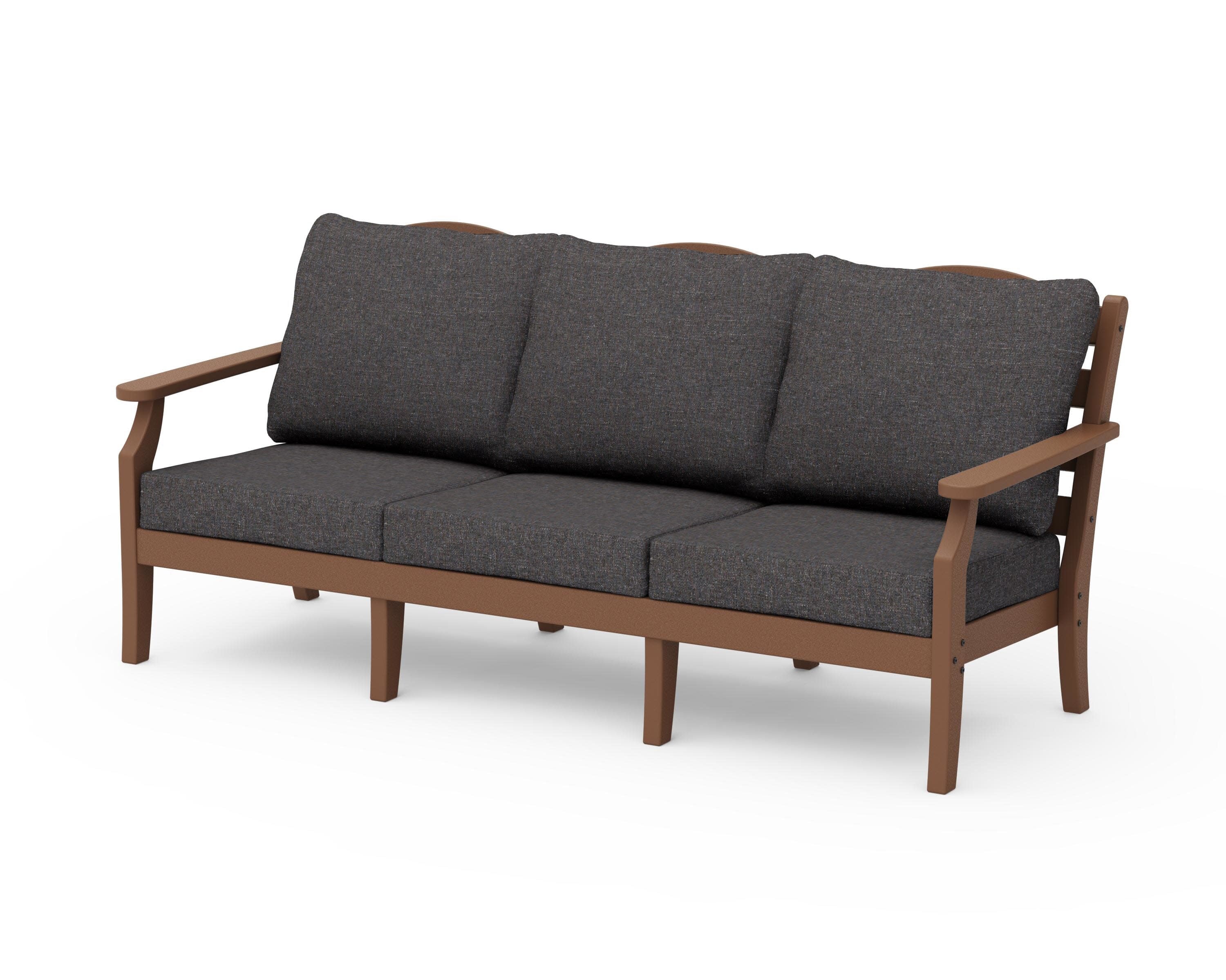 Savannah Deep Seating Sofa in Teak / Ash Charcoal