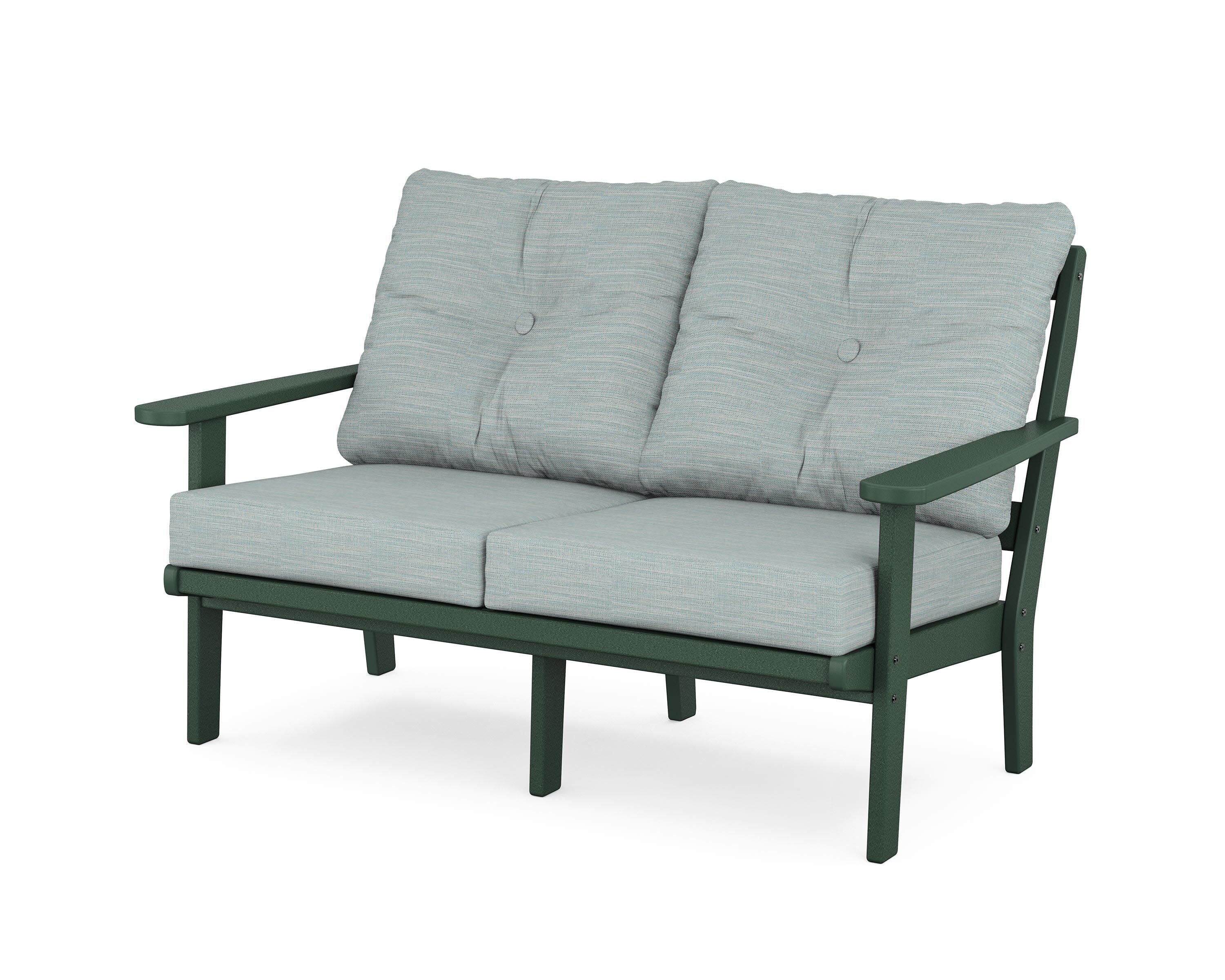 Mission Deep SeatingLoveseat in Green / Soothe Mist