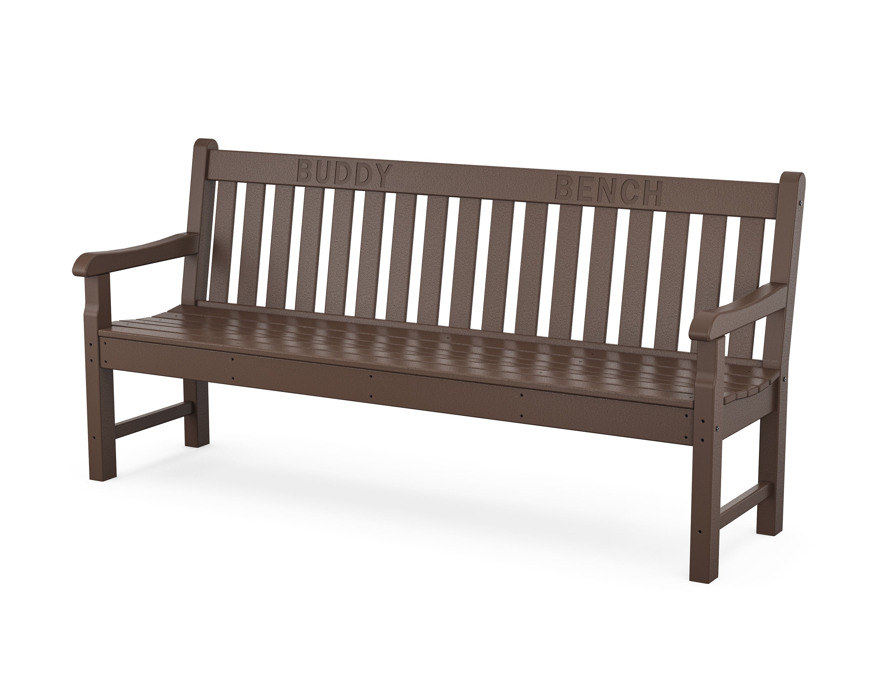 72" Buddy Bench in Mahogany