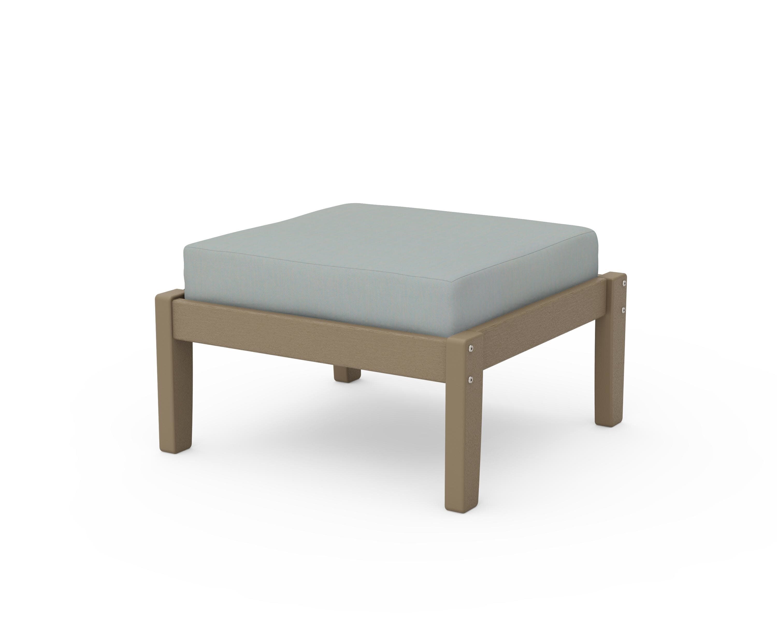 Deep Seating Ottoman in Vintage Sahara / Spa