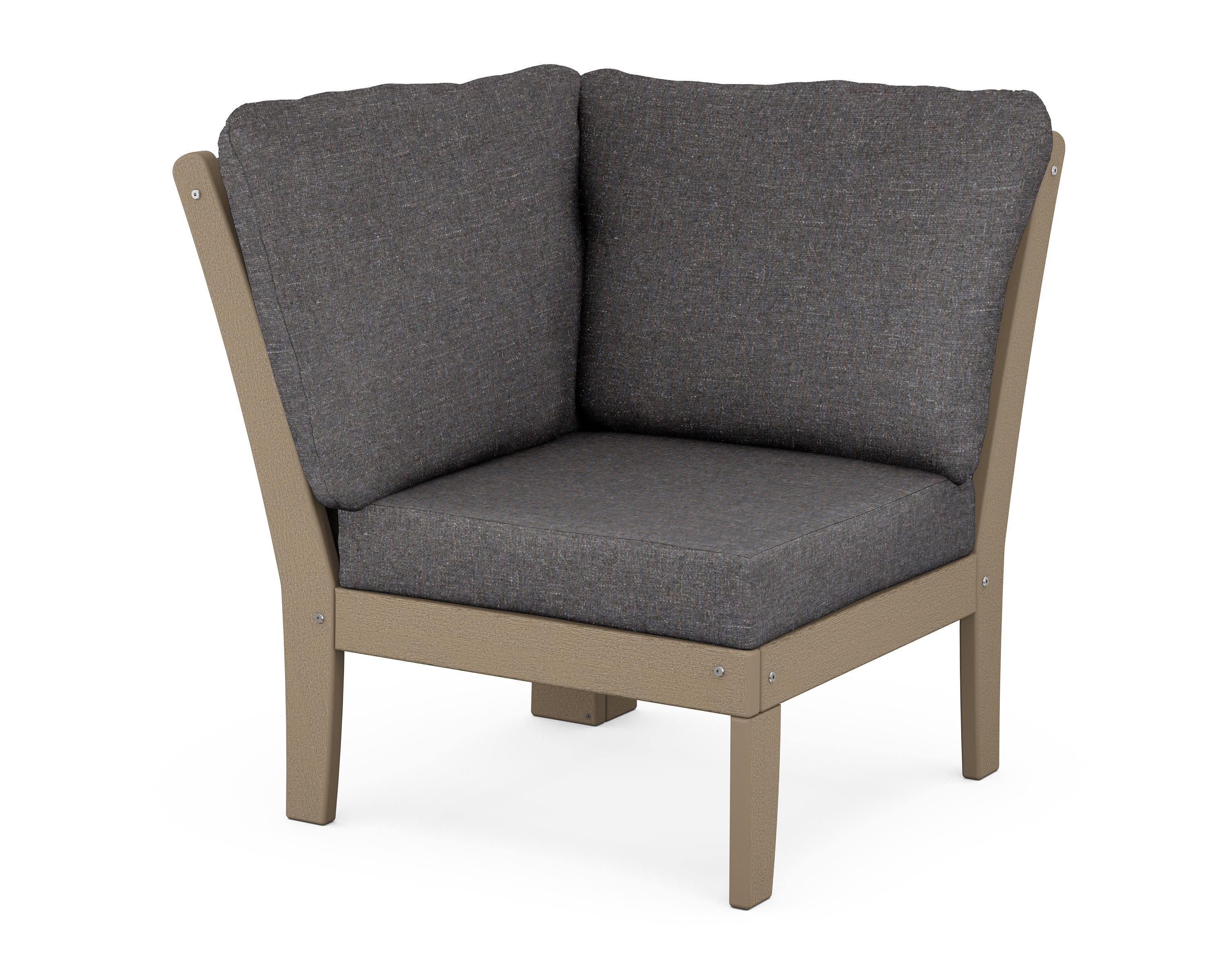 Braxton Modular Corner Chair in Vintage Sahara / Ash Charcoal