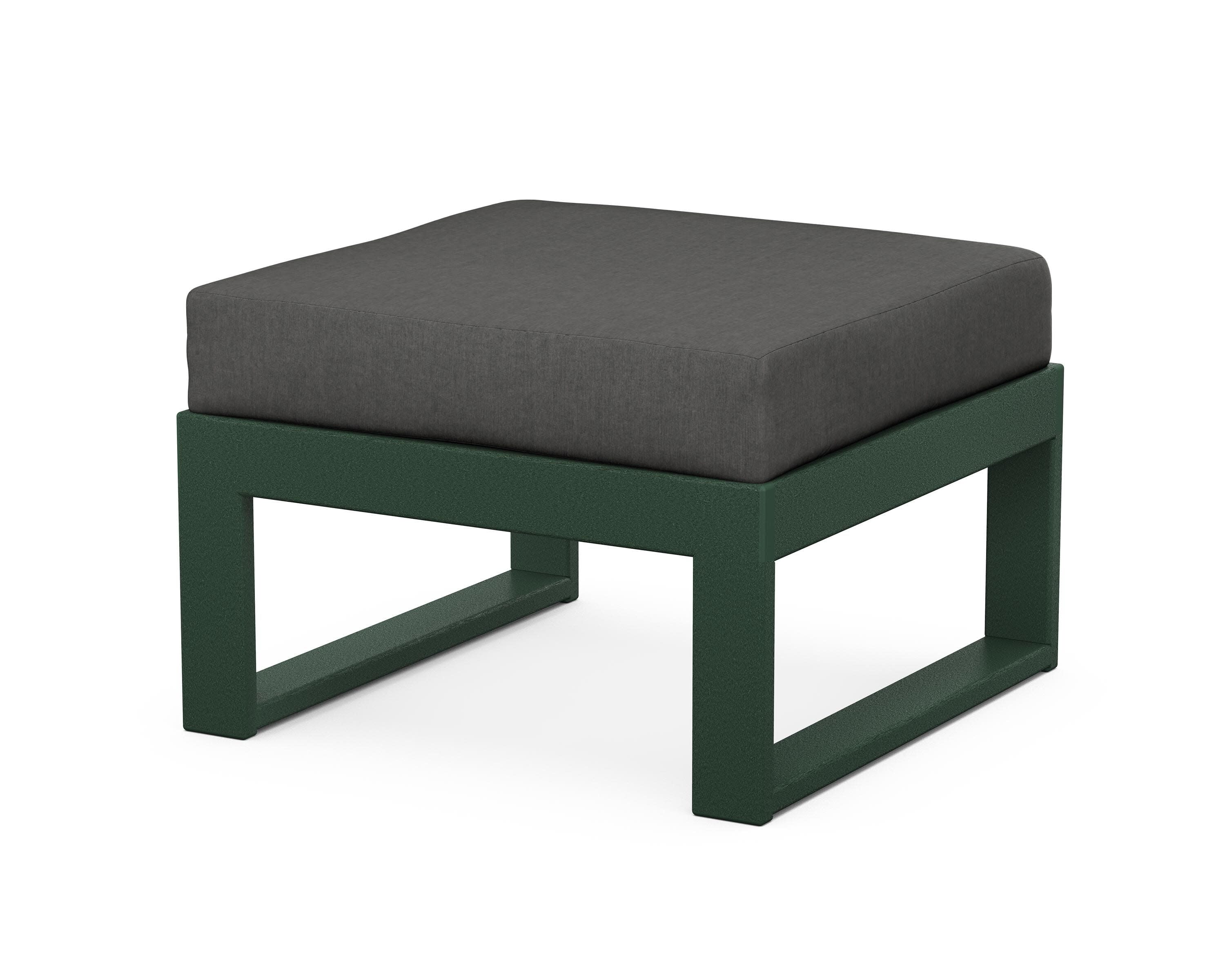 Modular Ottoman - Modern in Green / Spectrum Carbon