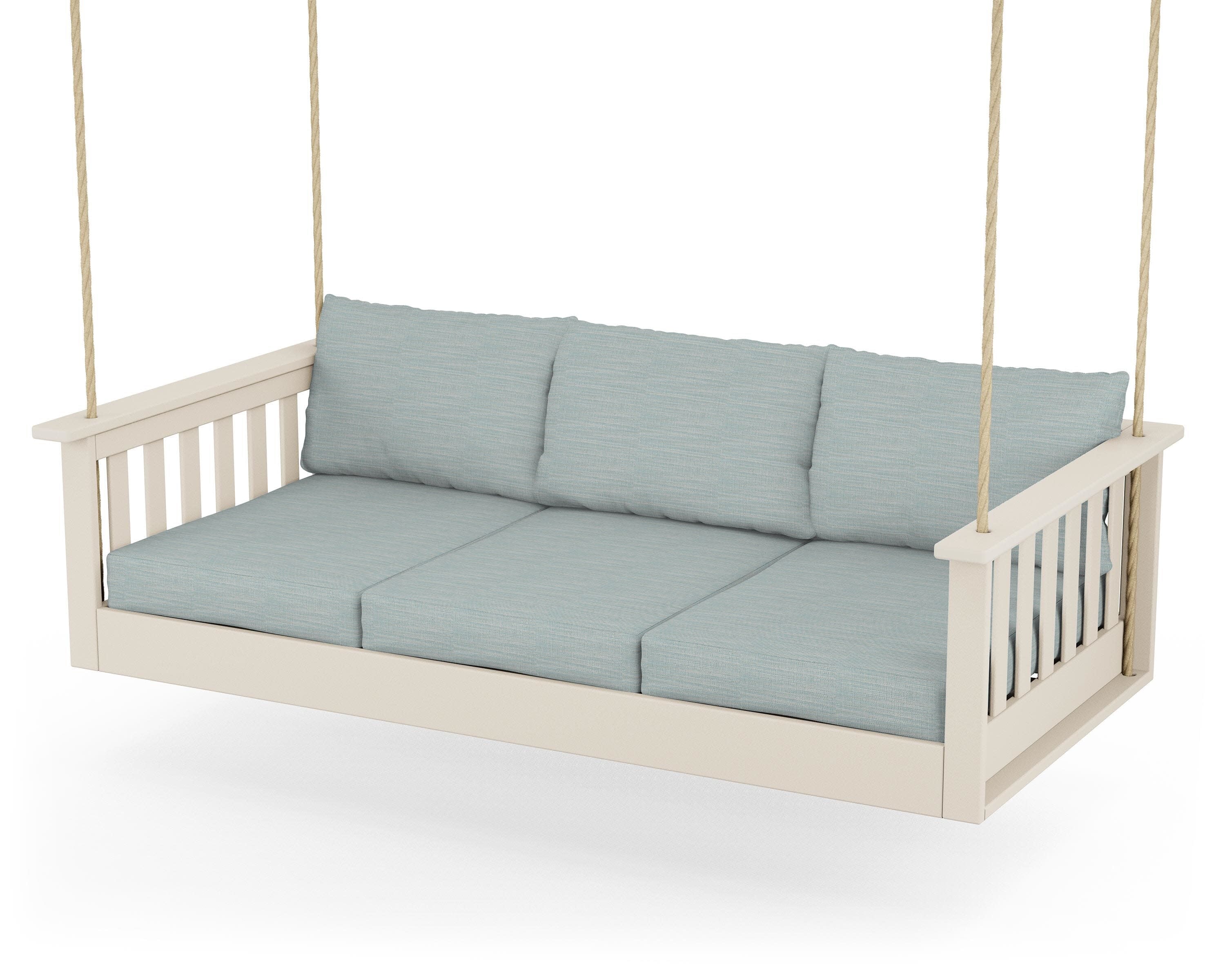 Vineyard Daybed Swing in Sand / Soothe Mist