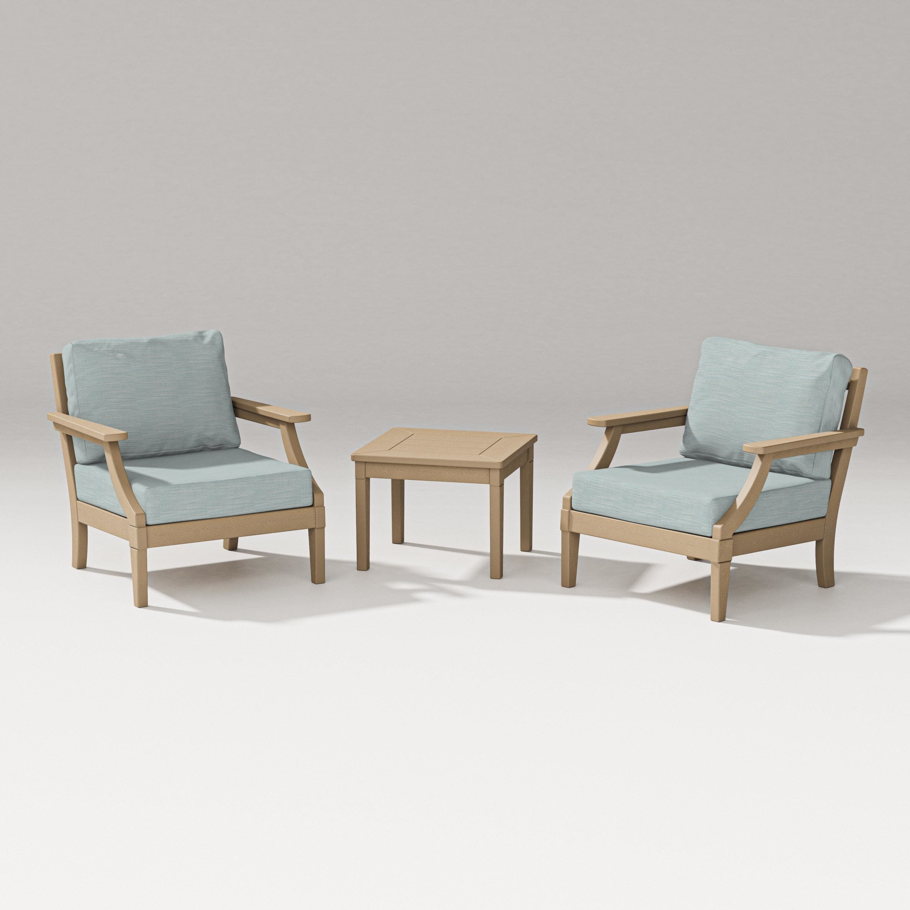Estate 3-Piece Lounge Chair Set in Vintage Sahara / Soothe Mist