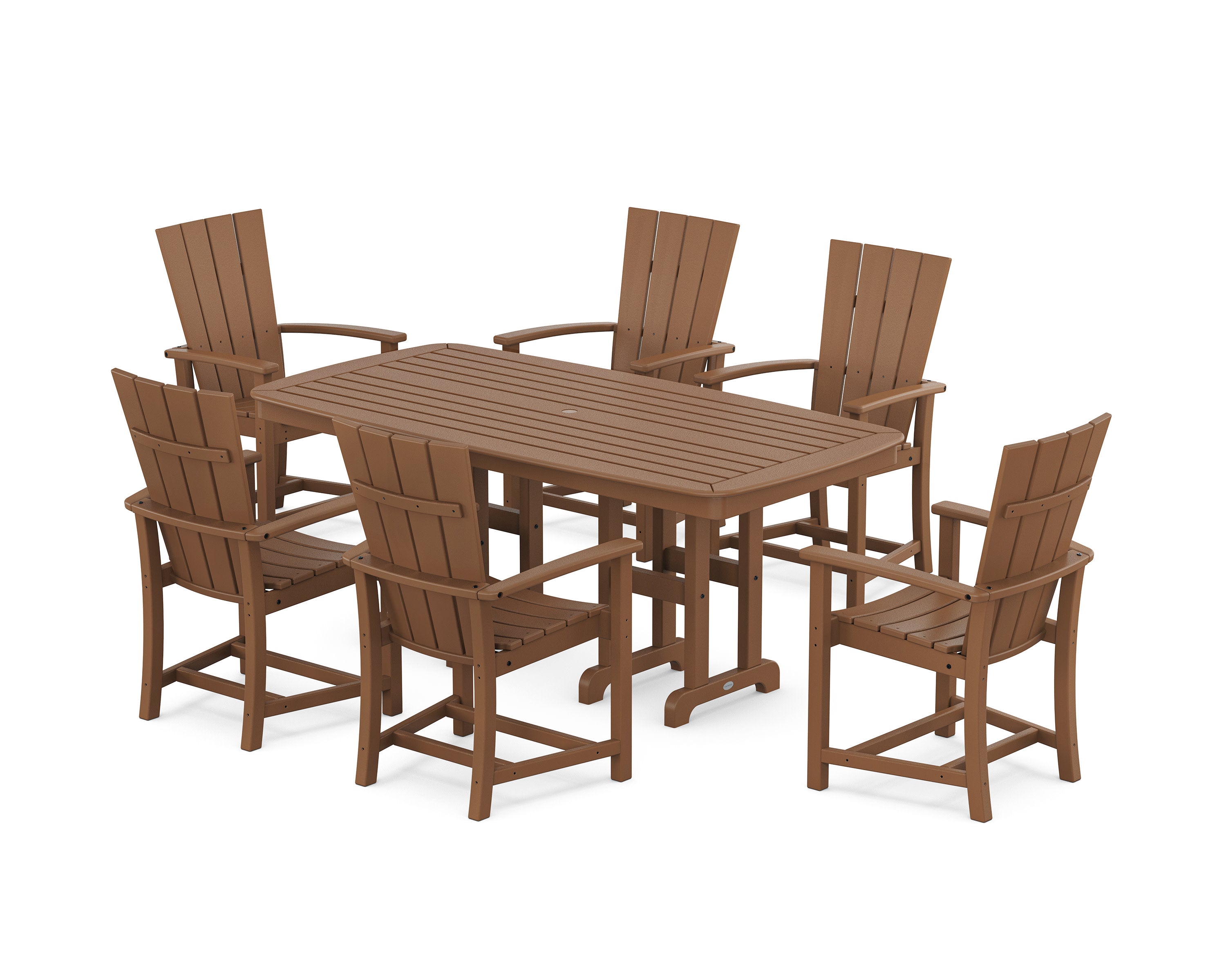Quattro 7-Piece Dining Set in Teak