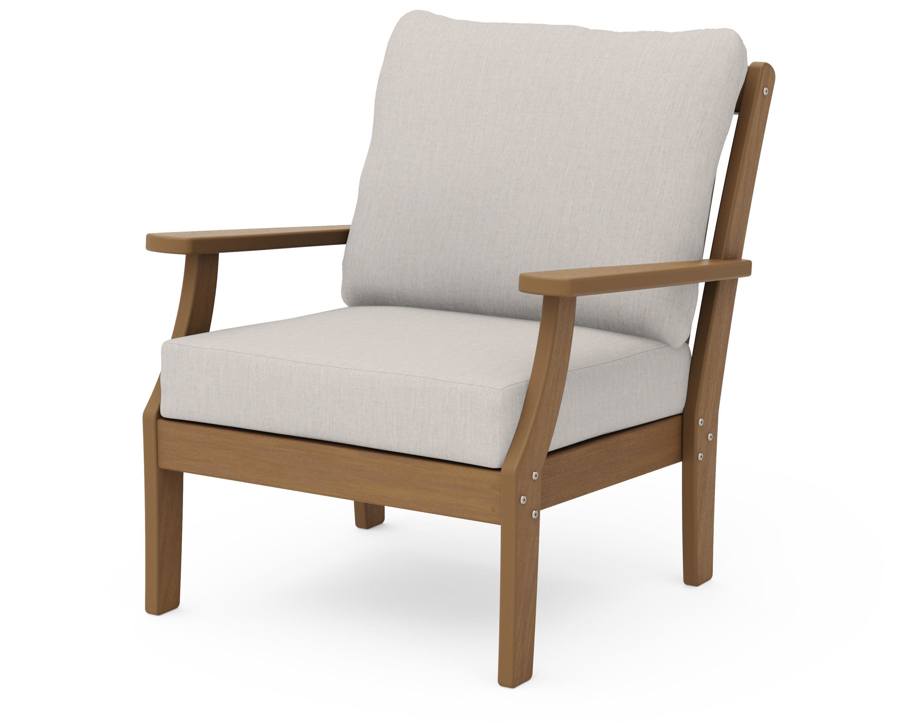Braxton Deep Seating Chair in Natural / Cast Ash