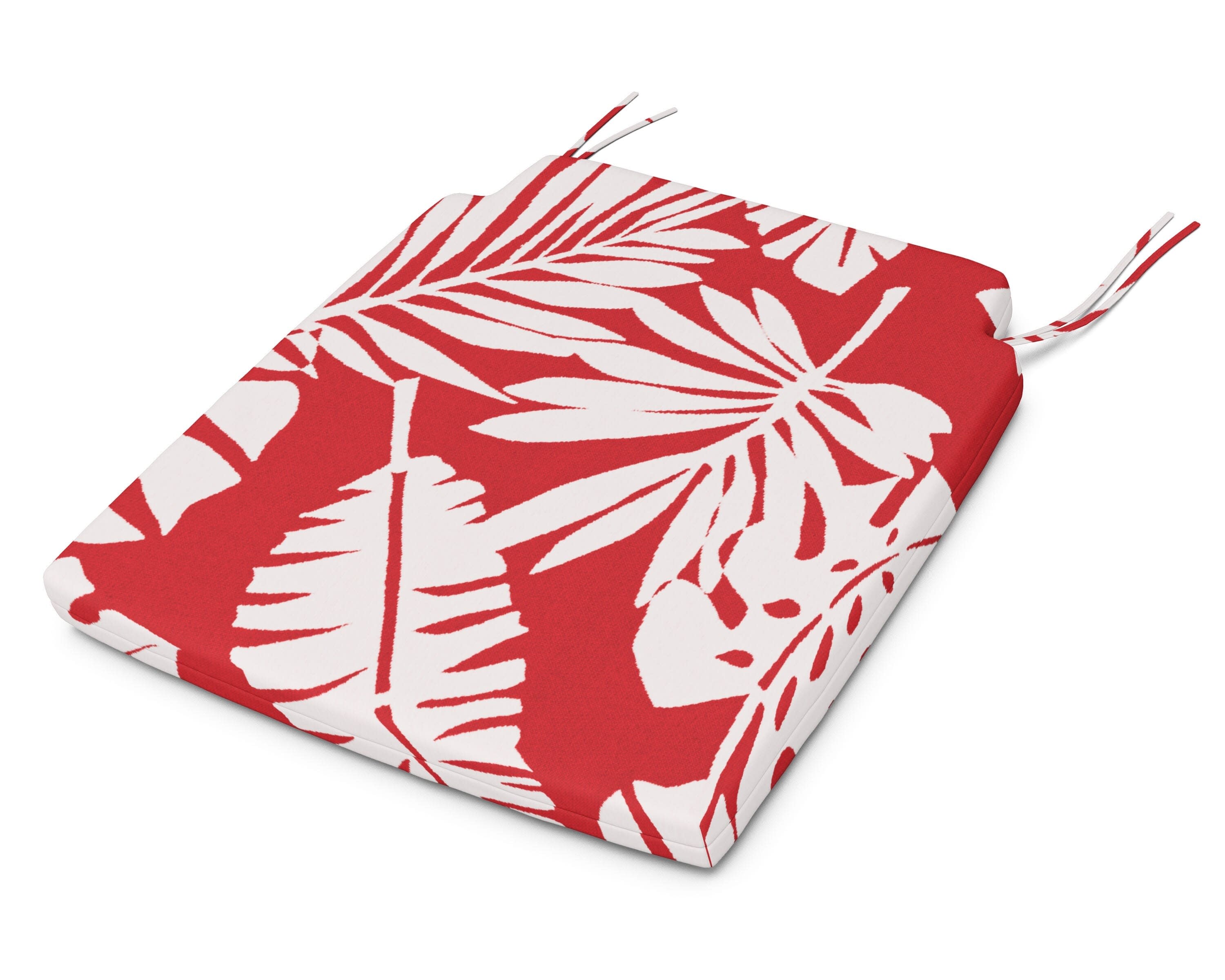 Savannah Dining Seat Pad in Leaf Crimson