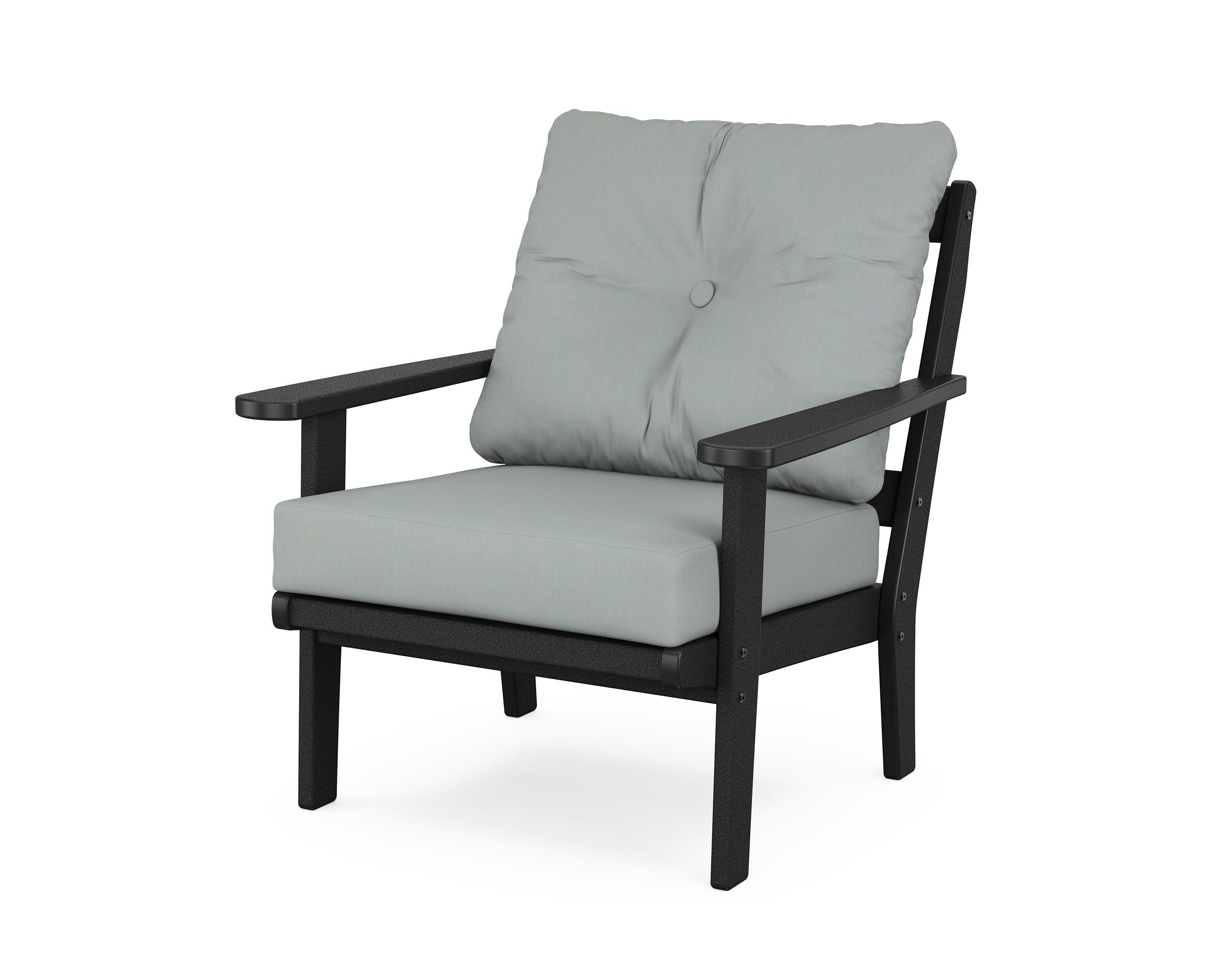 Mission Deep Seating Chair in Black / Spa