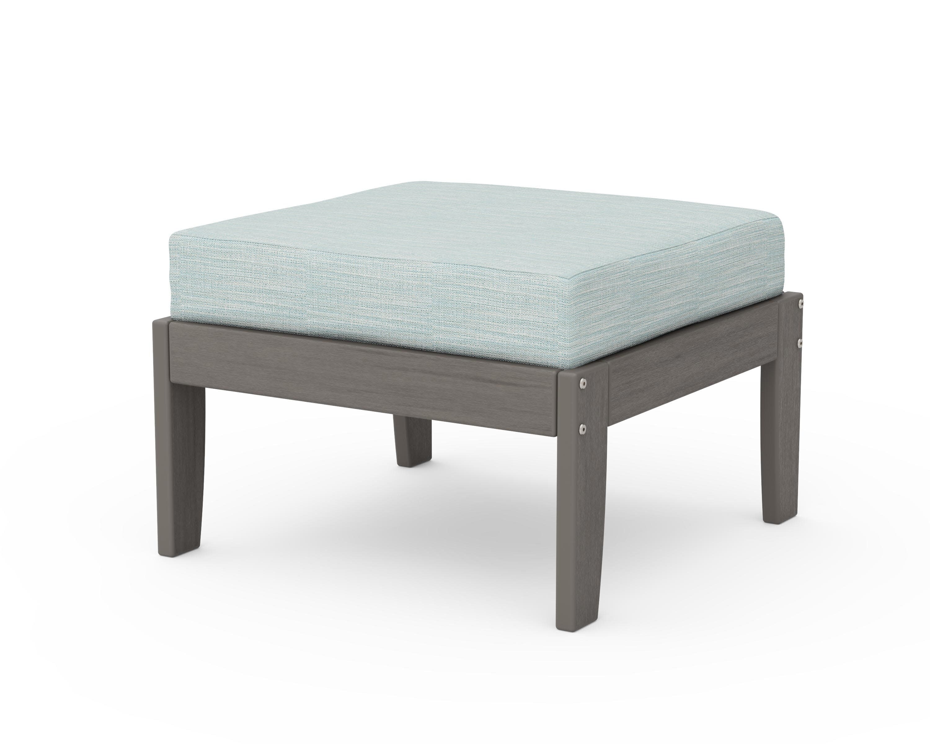Modular Ottoman - Classic in Driftwood / Soothe Mist