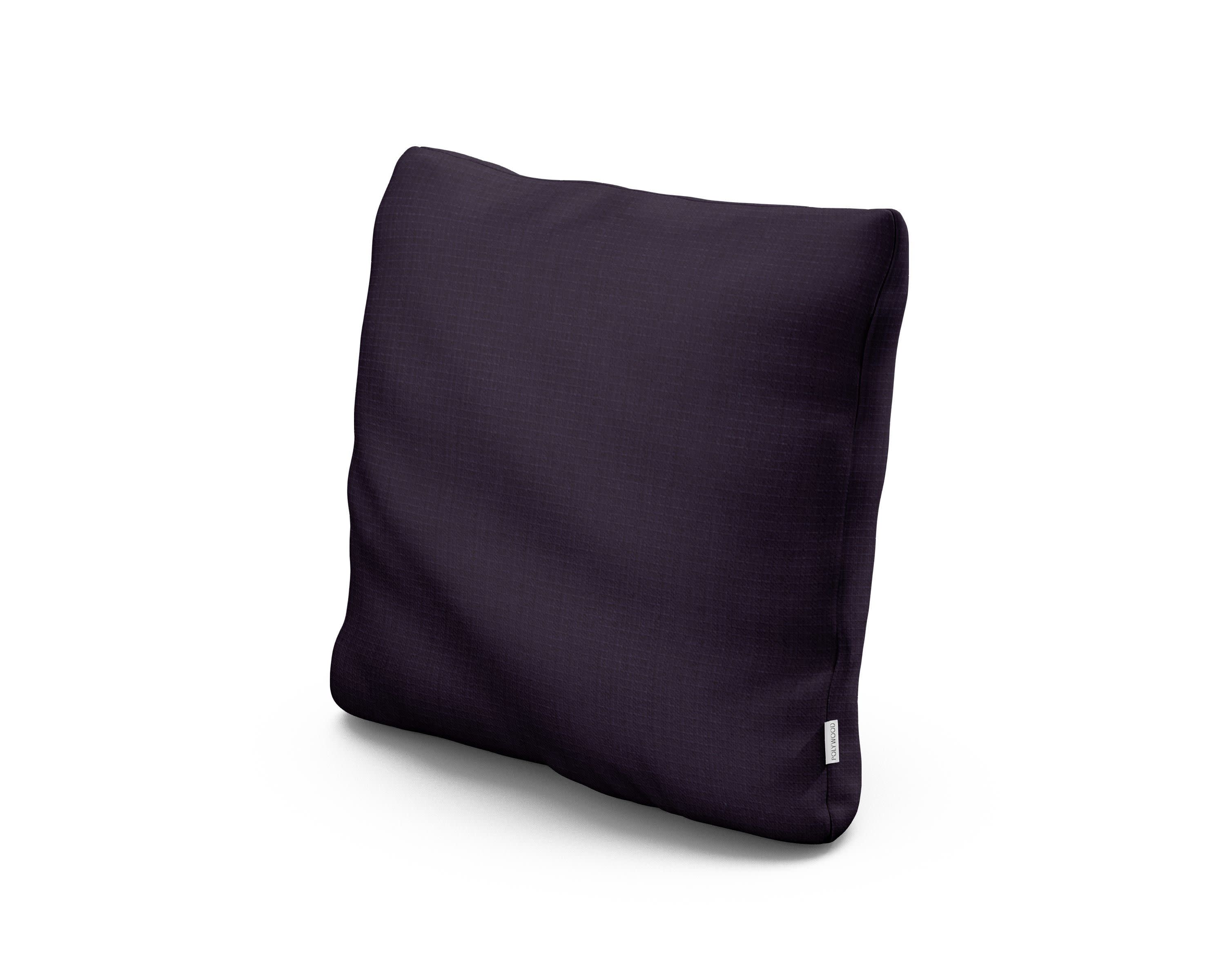 18" Outdoor Throw Pillow in Navy Linen
