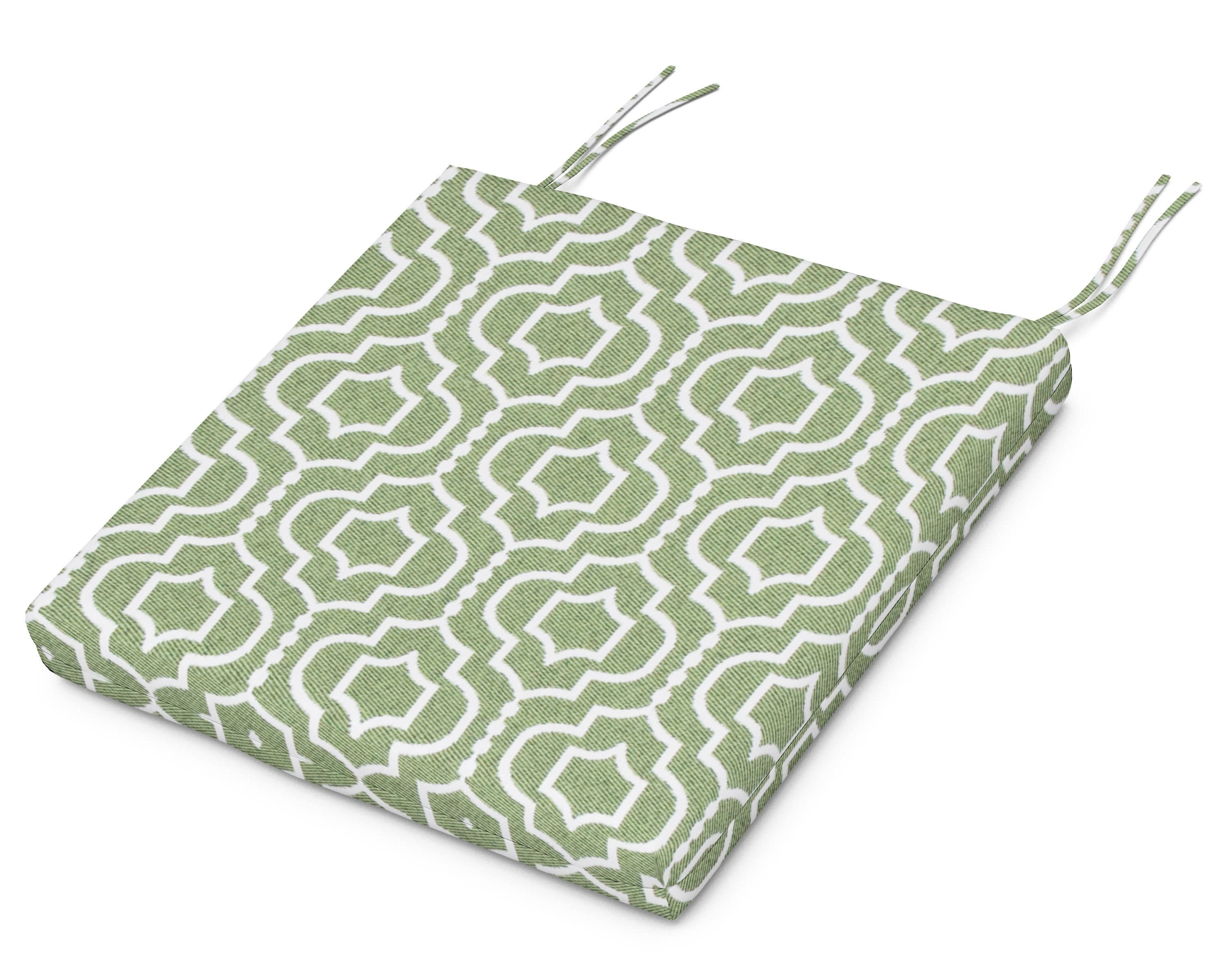 Acadia Dining Arm Seat Pad in Tensil Moss