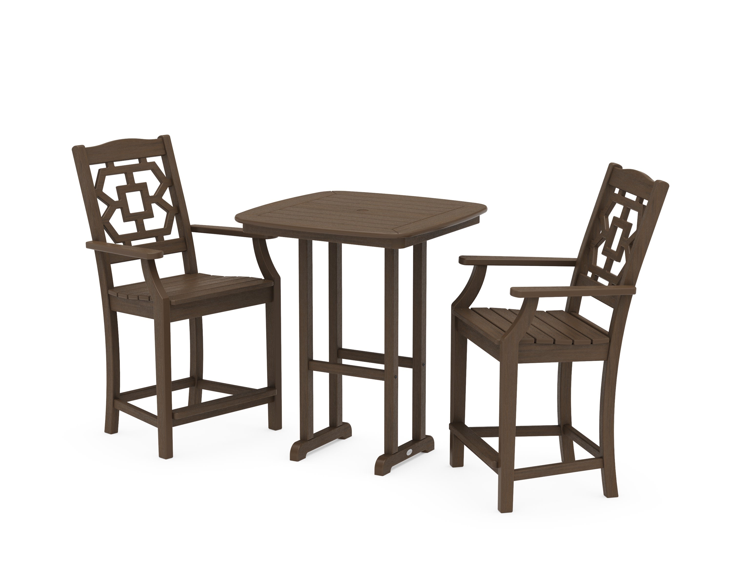 Chinoiserie 3-Piece Counter Set in Kona