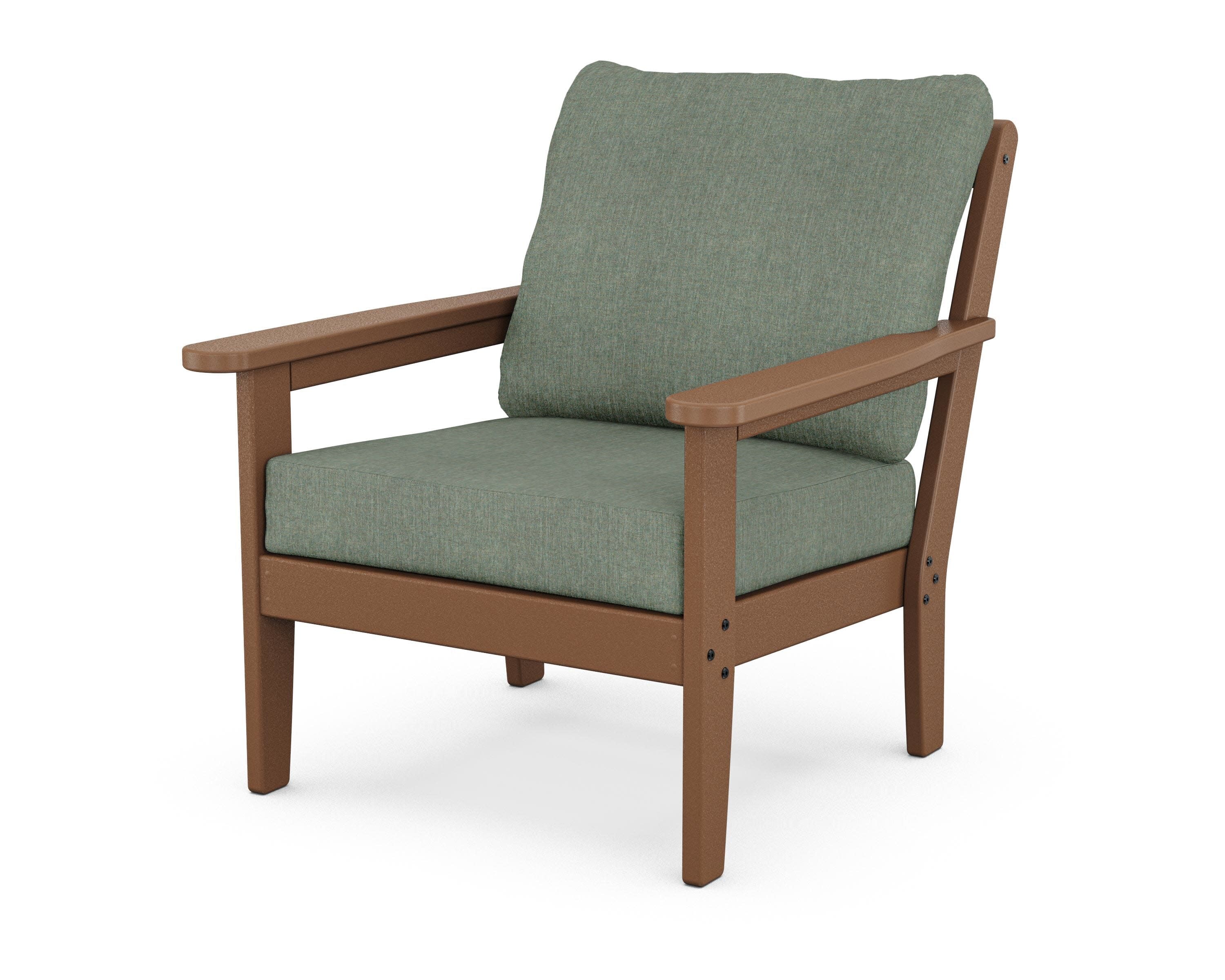 Cottage Deep Seating Chair in Teak / Cast Sage