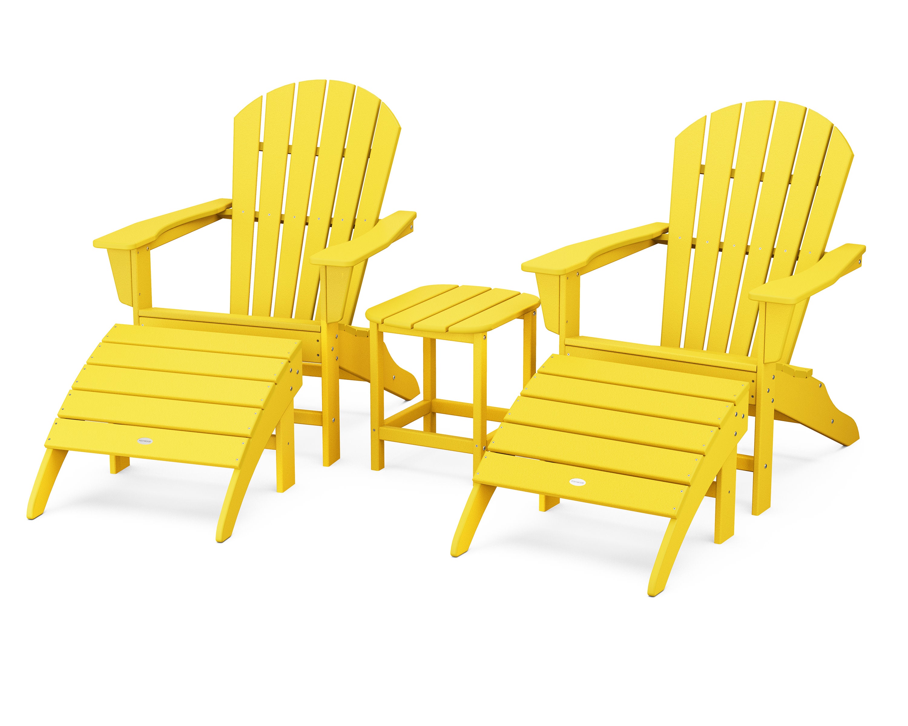 South Beach Adirondack 5-Piece Set in Lemon