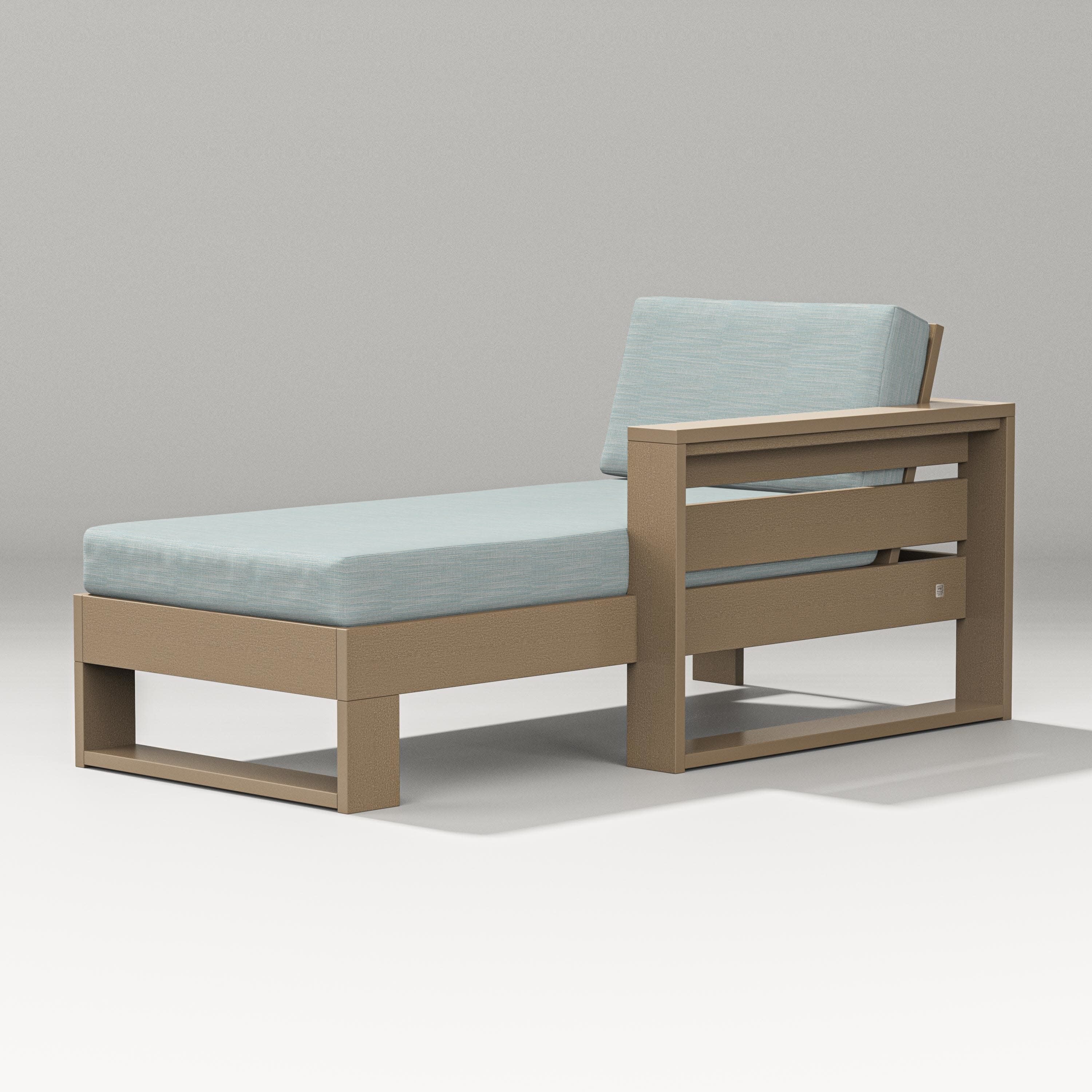 Latitude Modular Right Arm Chaise in Vintage Sahara / Soothe Mist