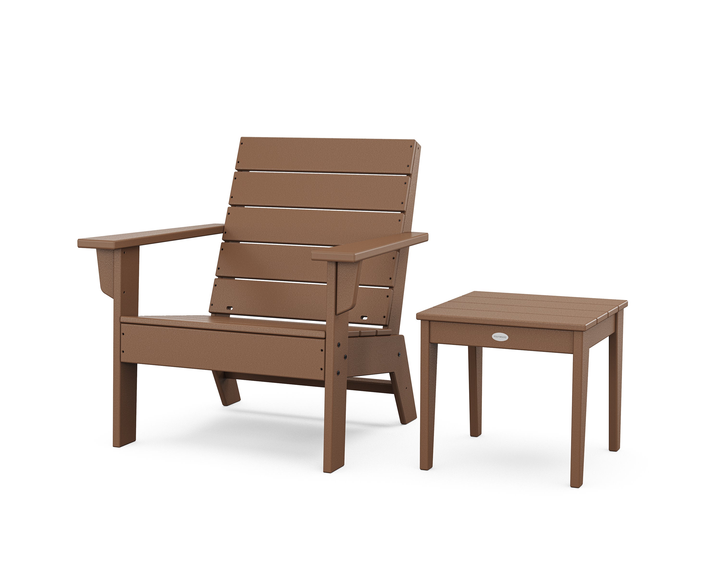 Eastport Lounge Chair 2-Piece Set in Teak