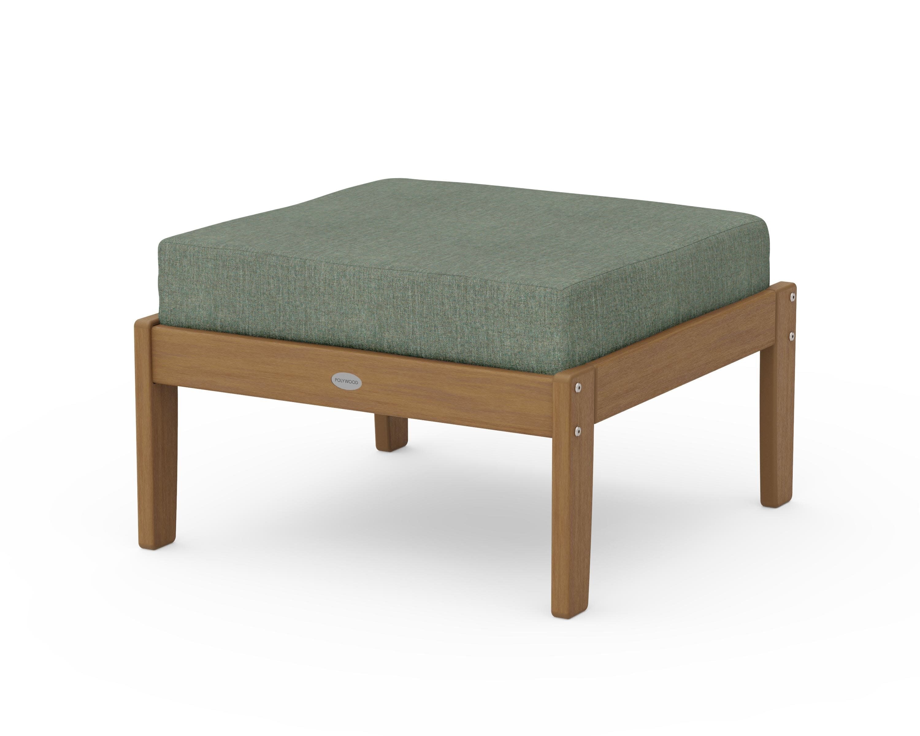 Braxton Deep Seating Ottoman in Natural / Cast Sage