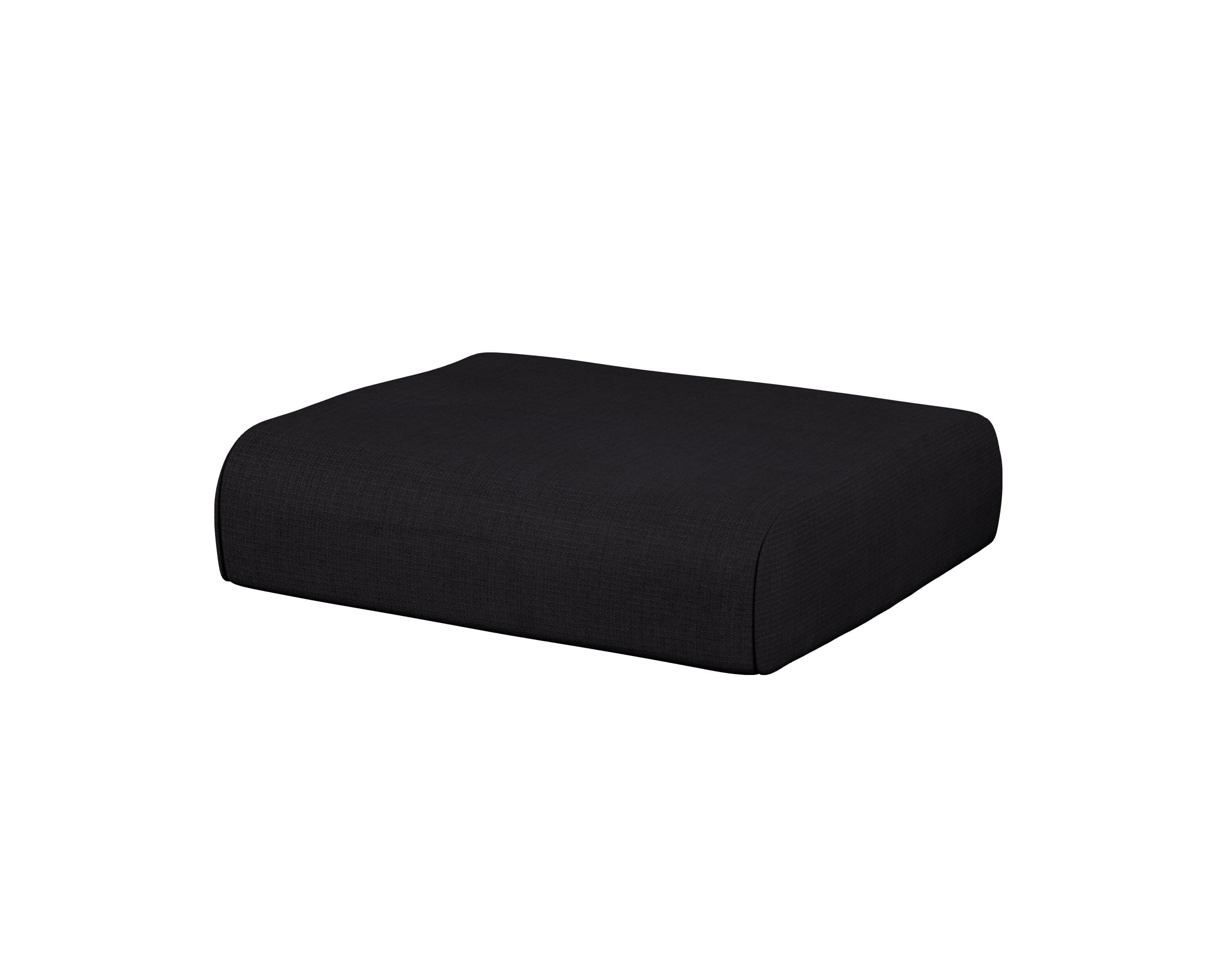 Club Ottoman Cushion in Midnight Linen