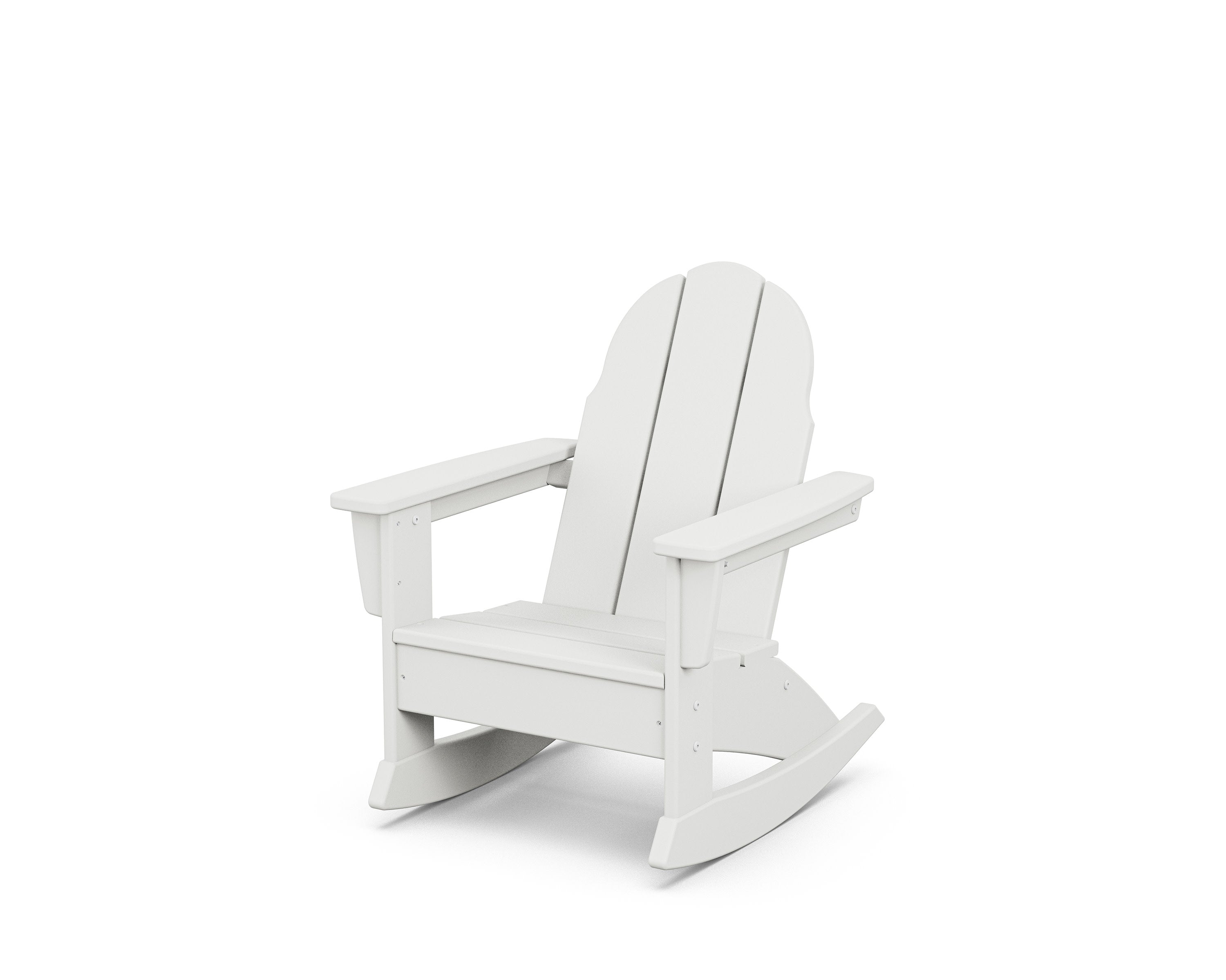 Kids Vineyard Adirondack Rocking Chair in White