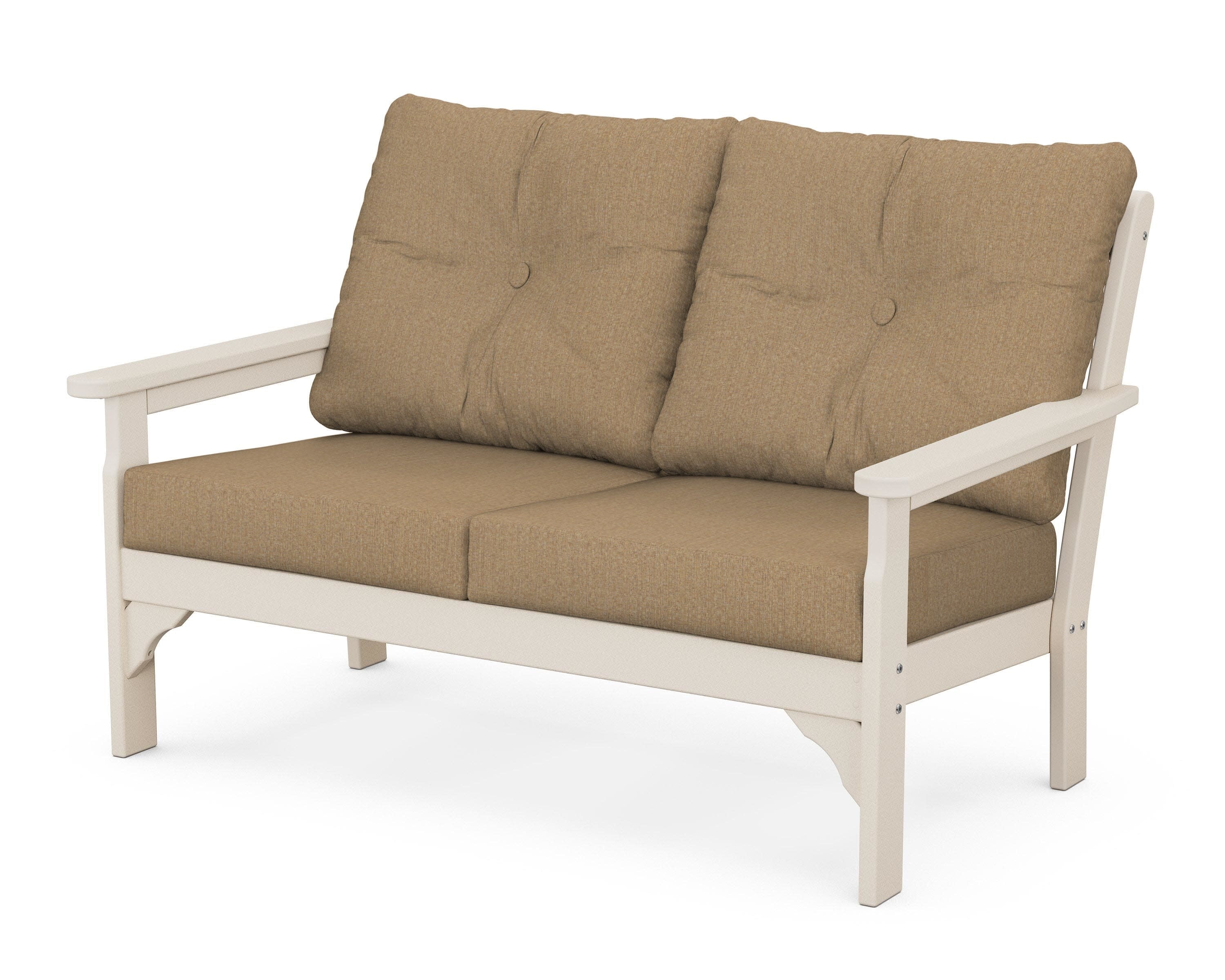 Vineyard Deep Seating Loveseat in Sand / Sesame