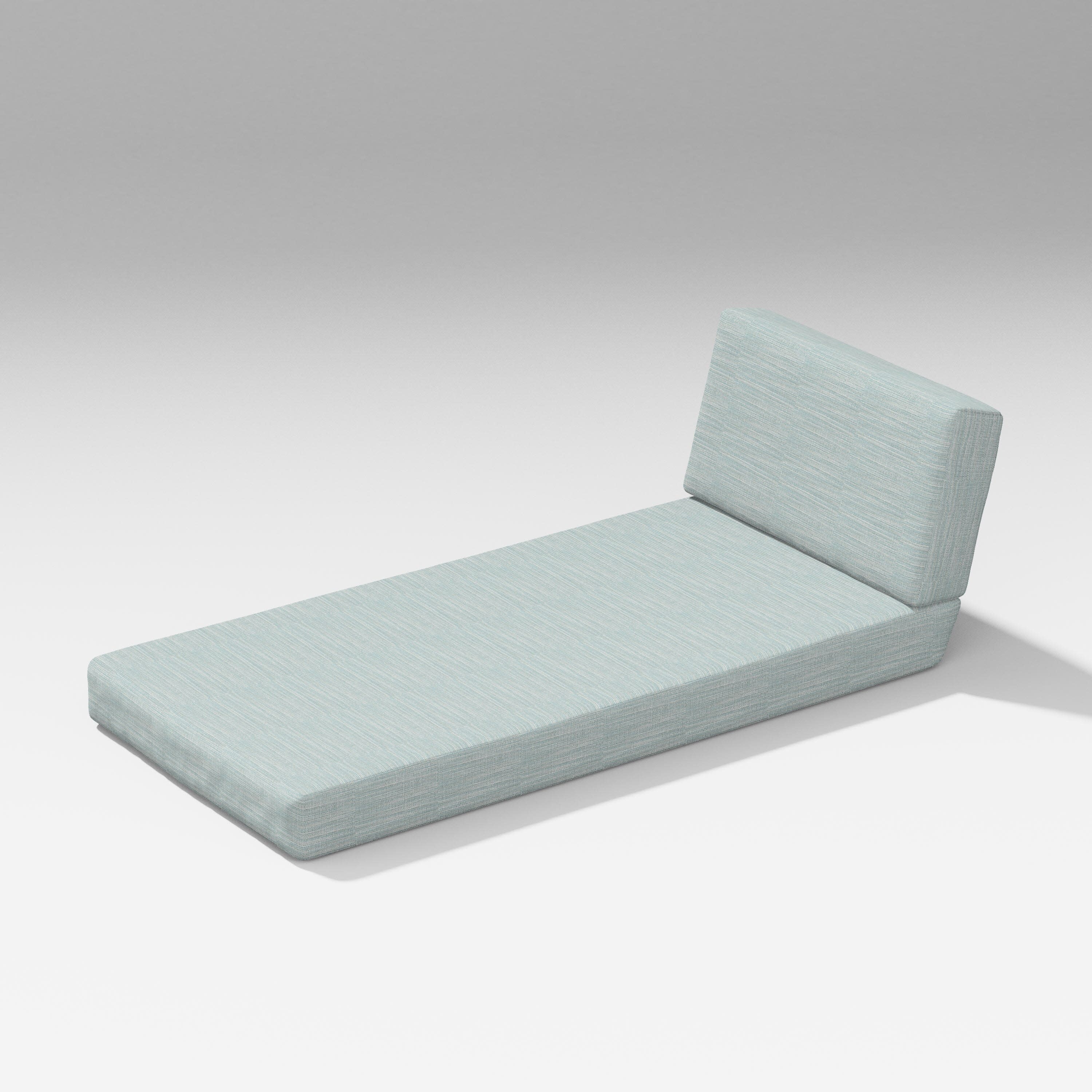 Modular Chaise Seat/Back Cushion Set in Soothe Mist