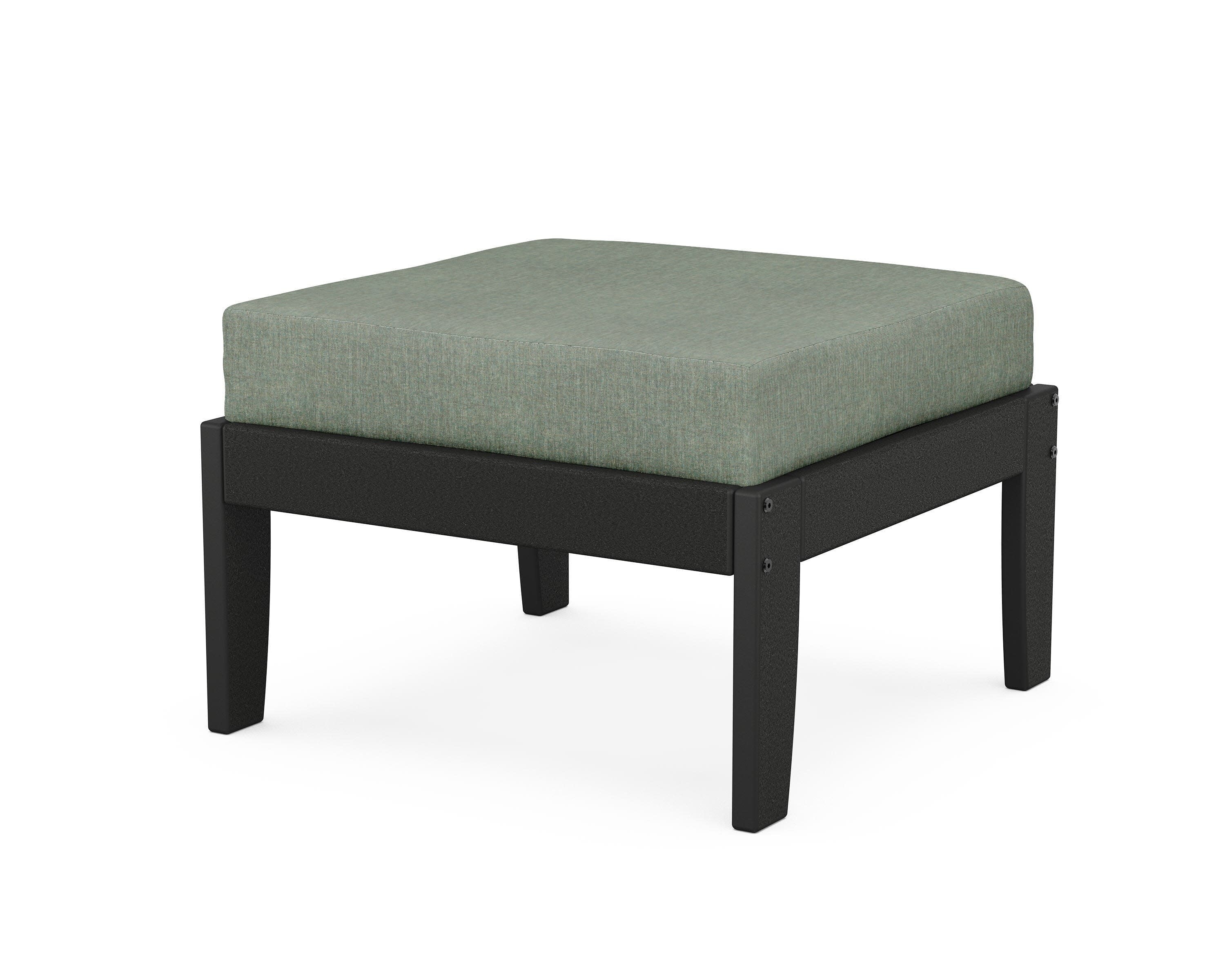 Modular Ottoman - Classic in Black / Cast Sage