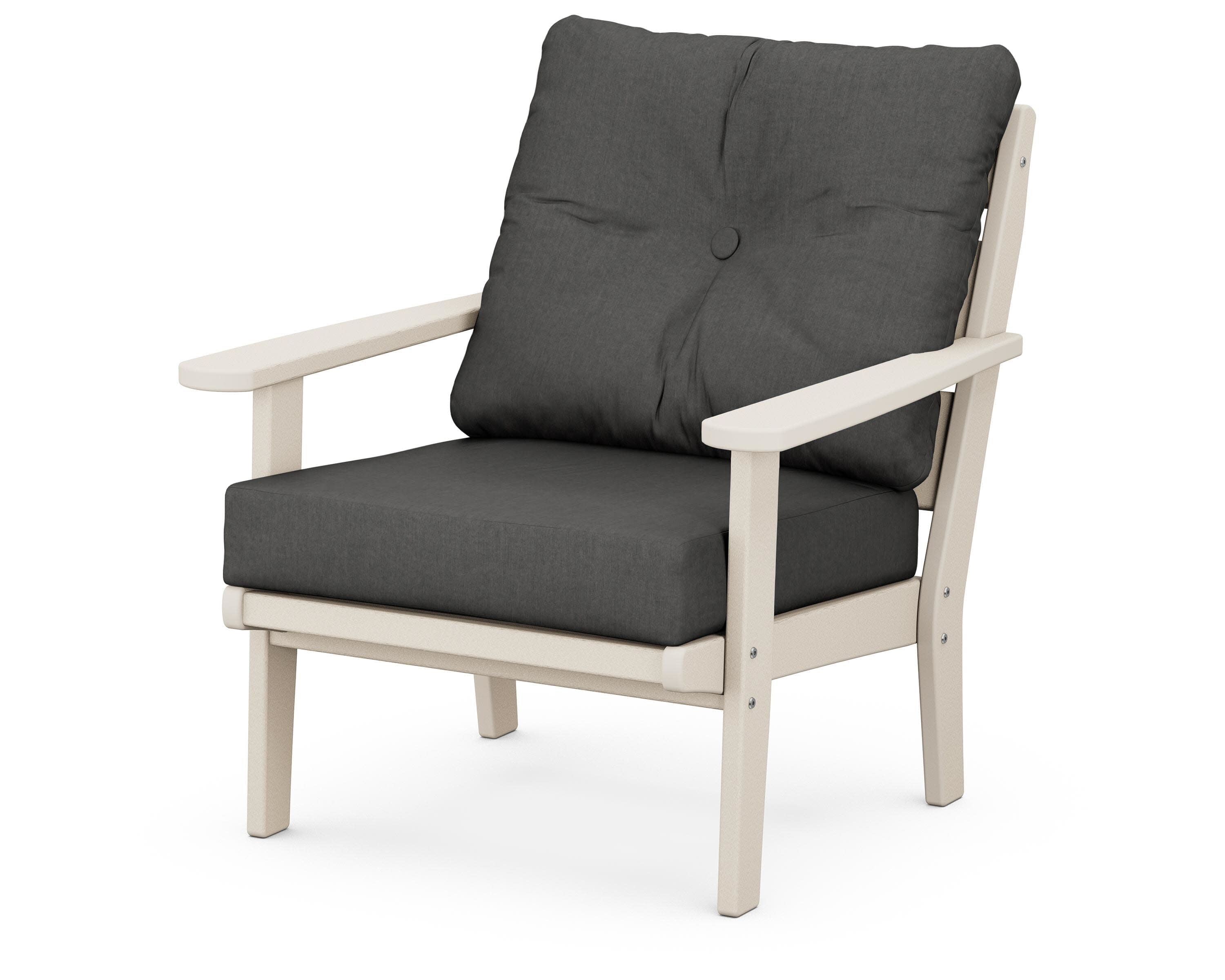 Lakeside Deep Seating Chair in Sand / Spectrum Carbon