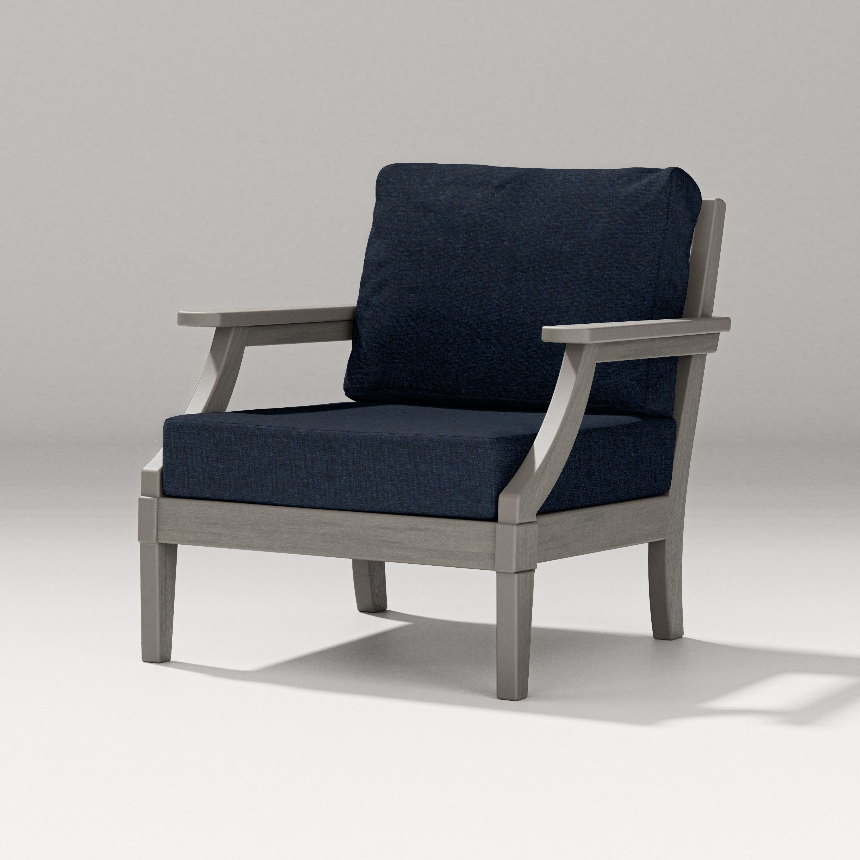 Estate Lounge Chair in Driftwood / Marine Indigo