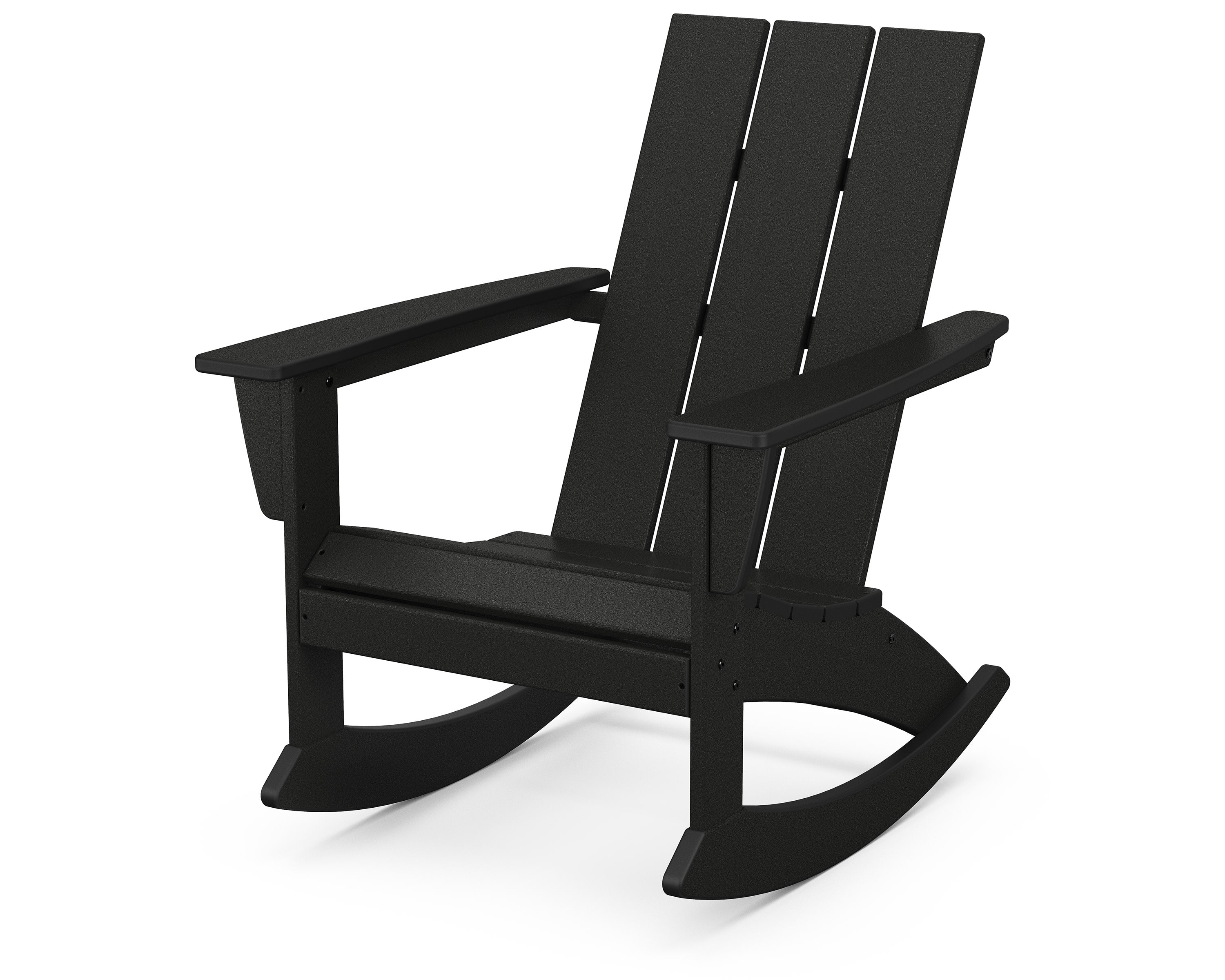Modern Adirondack Rocking Chair in Black