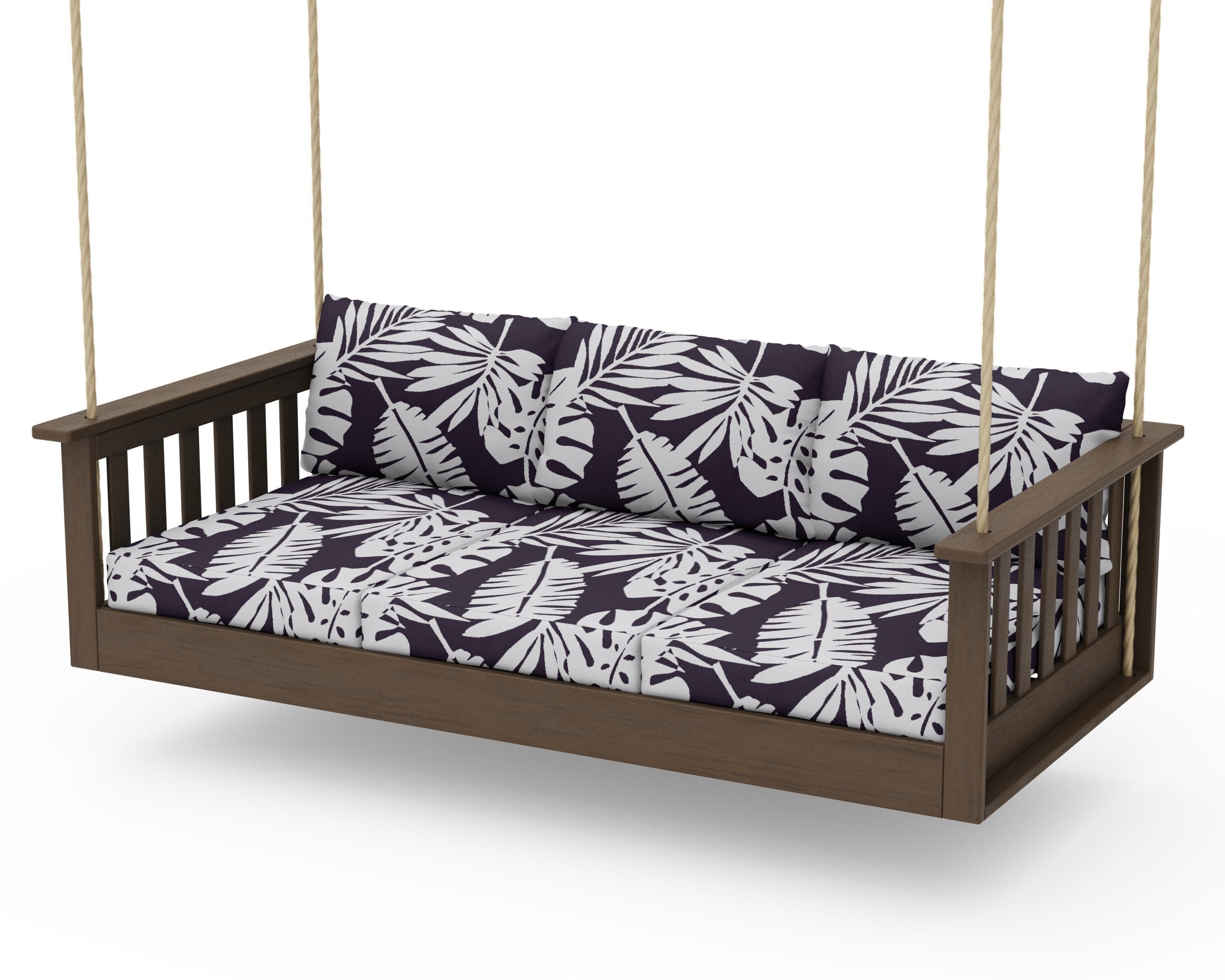 Vineyard Daybed Swing in Kona / Leaf Navy