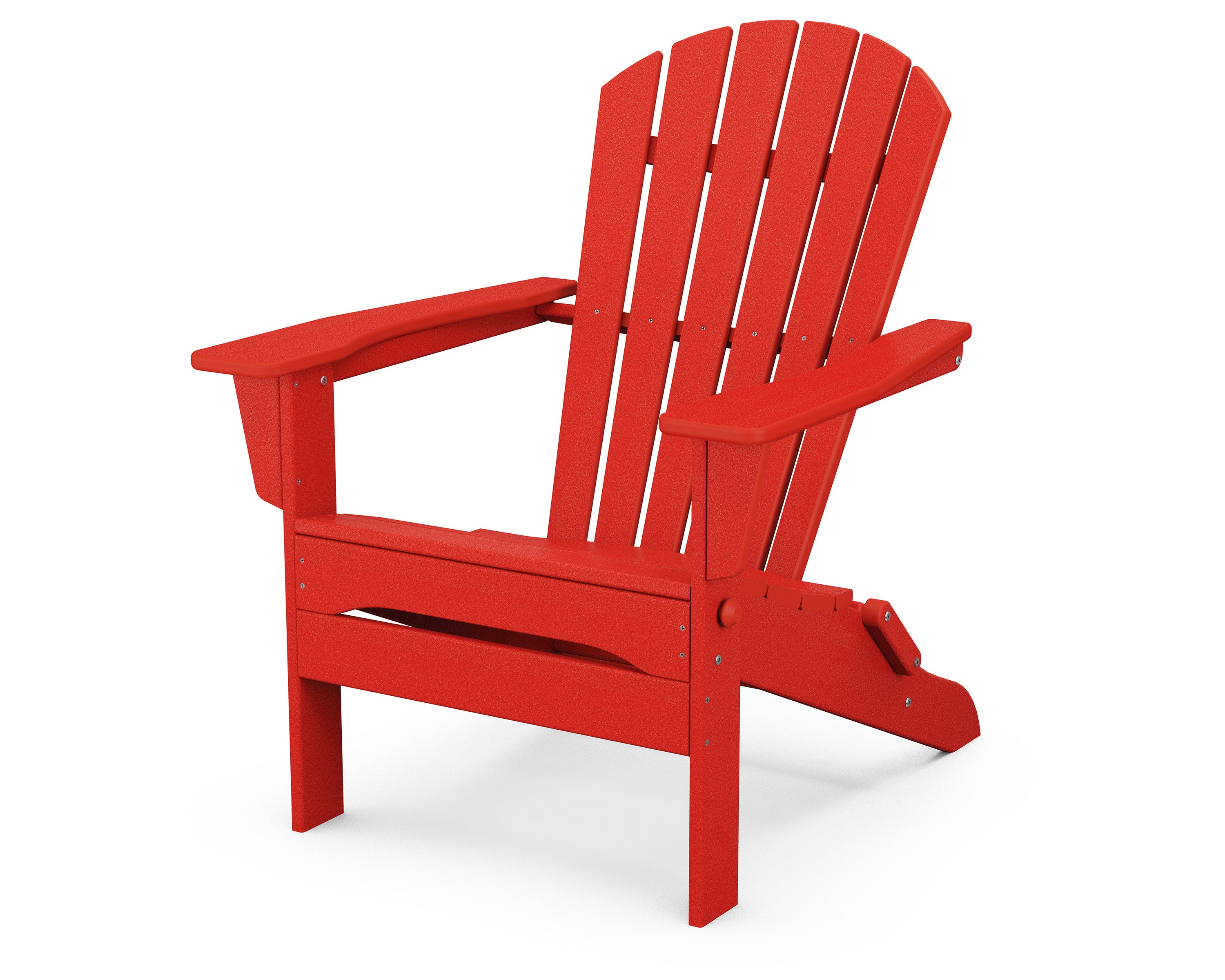 South Beach Folding Adirondack Chair in Sunset Red