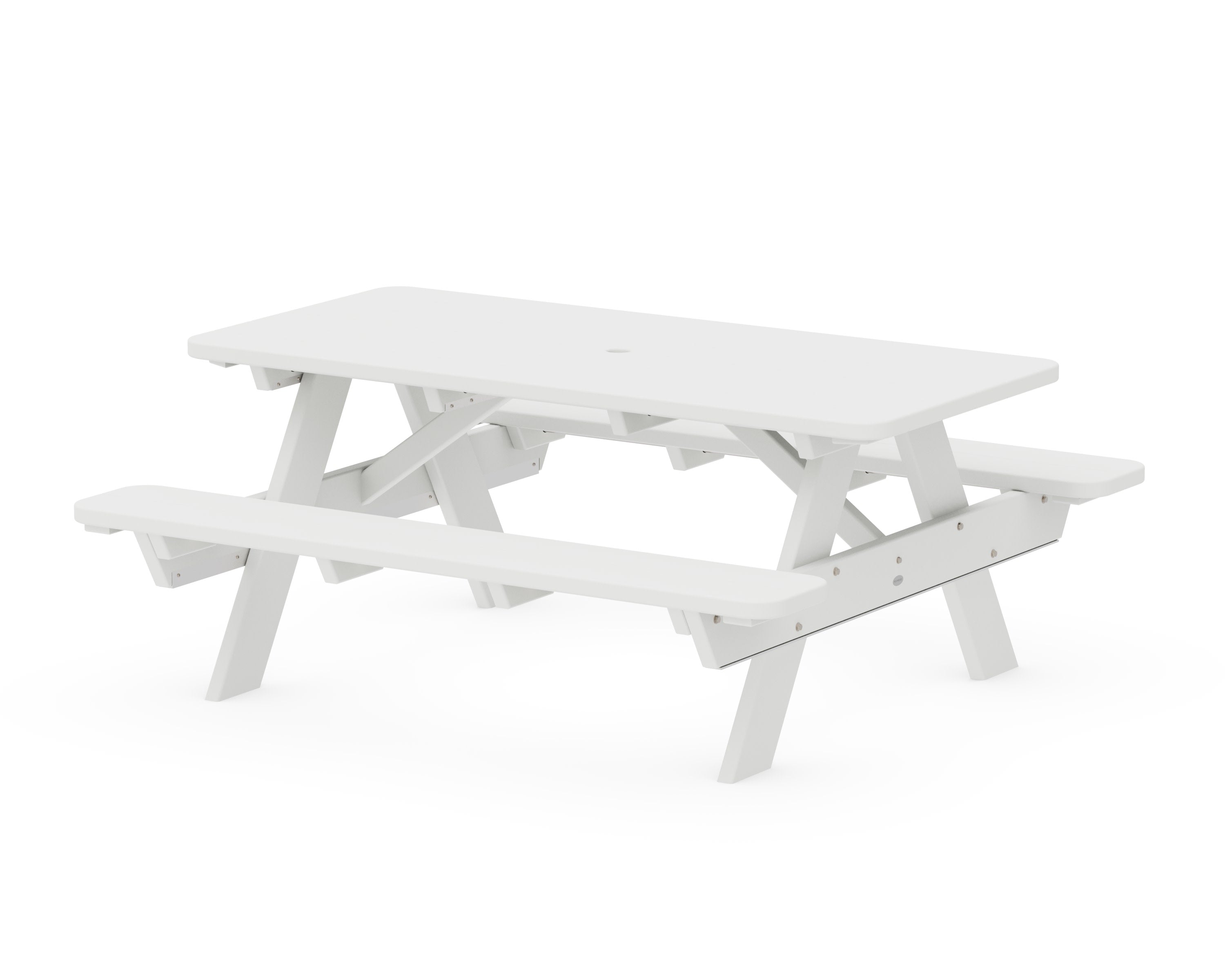 Park 72" Picnic Table in White