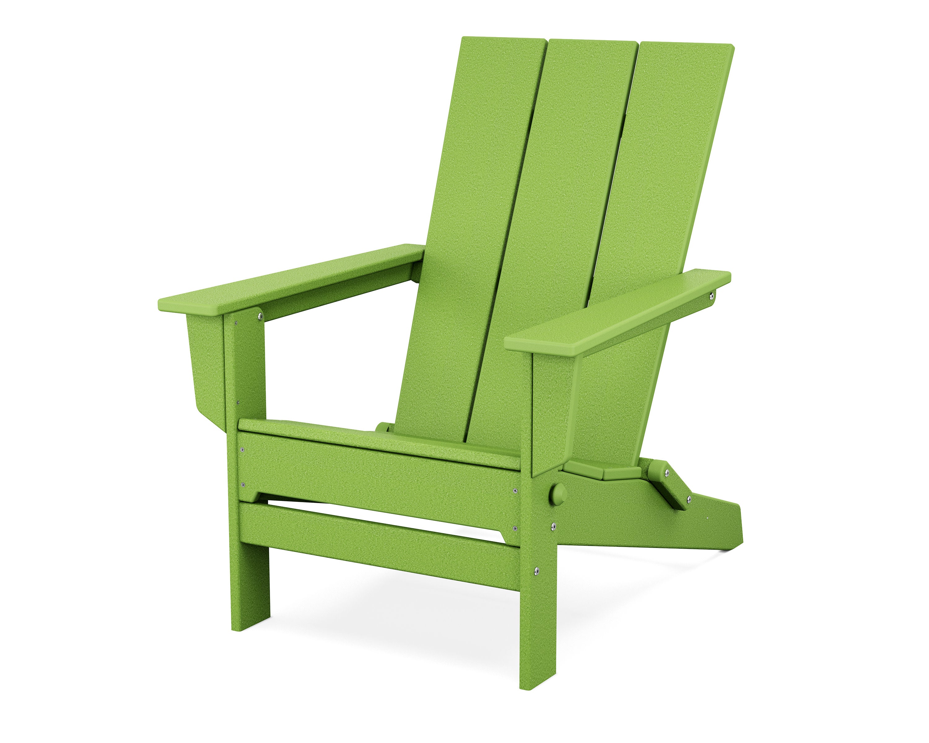 Modern Studio Folding Adirondack Chair in Lime