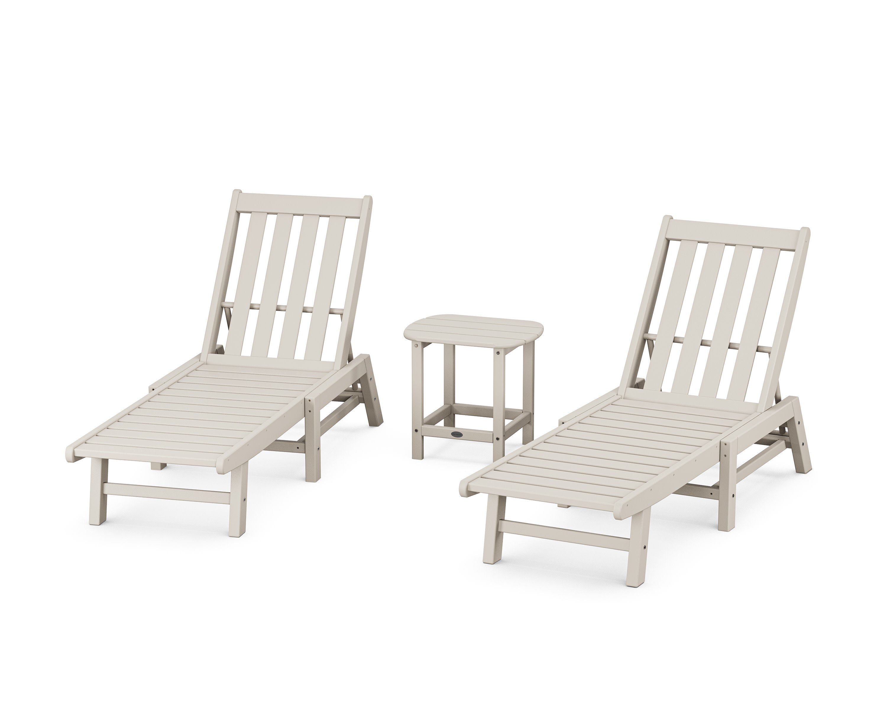 Vineyard 3-Piece Chaise Set in Sand