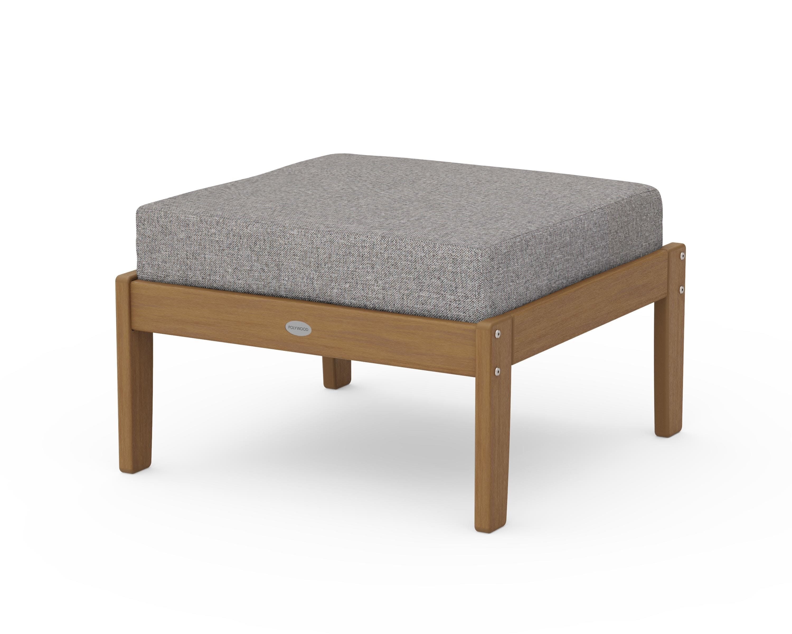 Braxton Deep Seating Ottoman in Natural / Grey Mist