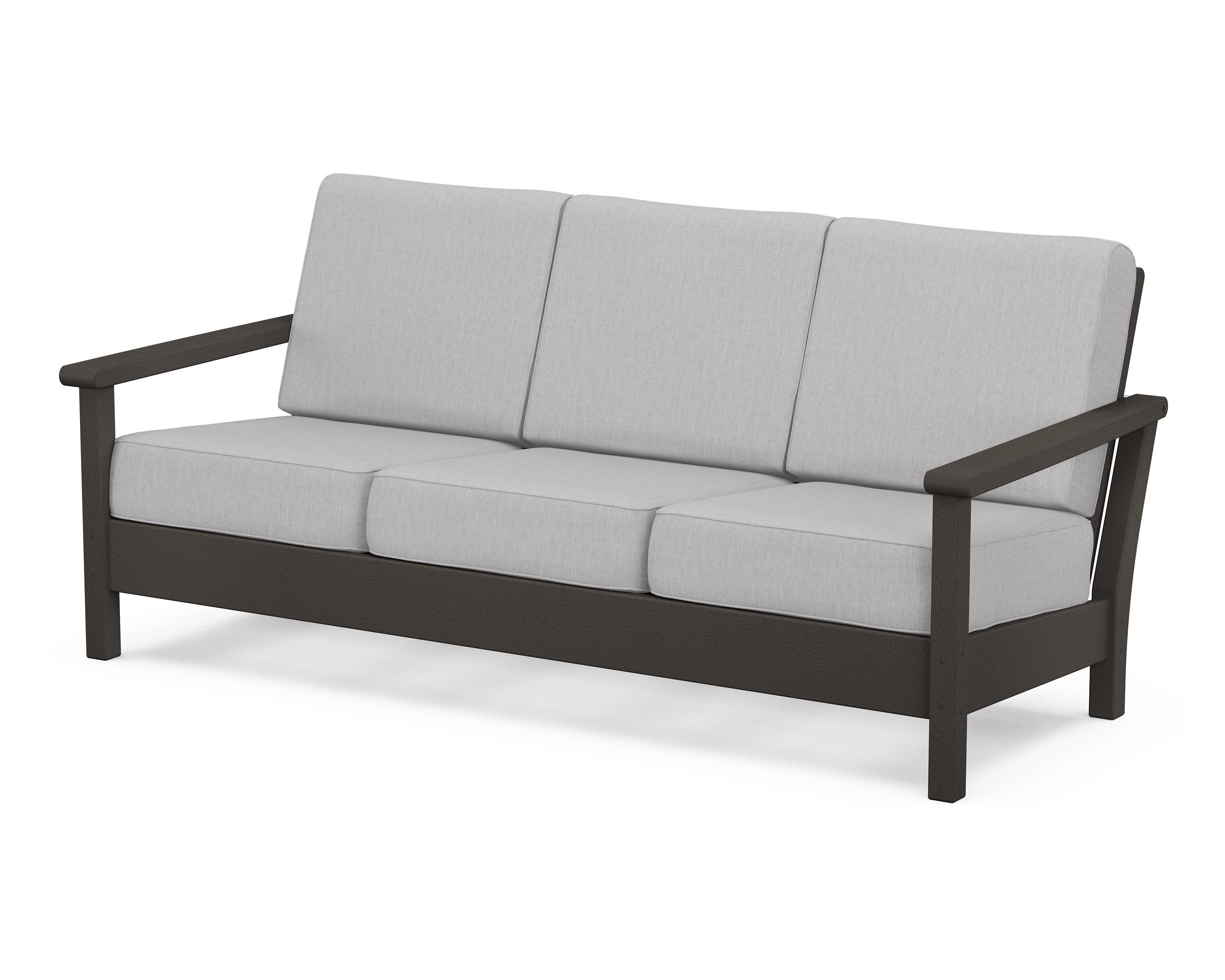 Harbour Deep Seating Sofa in Vintage Coffee / Granite