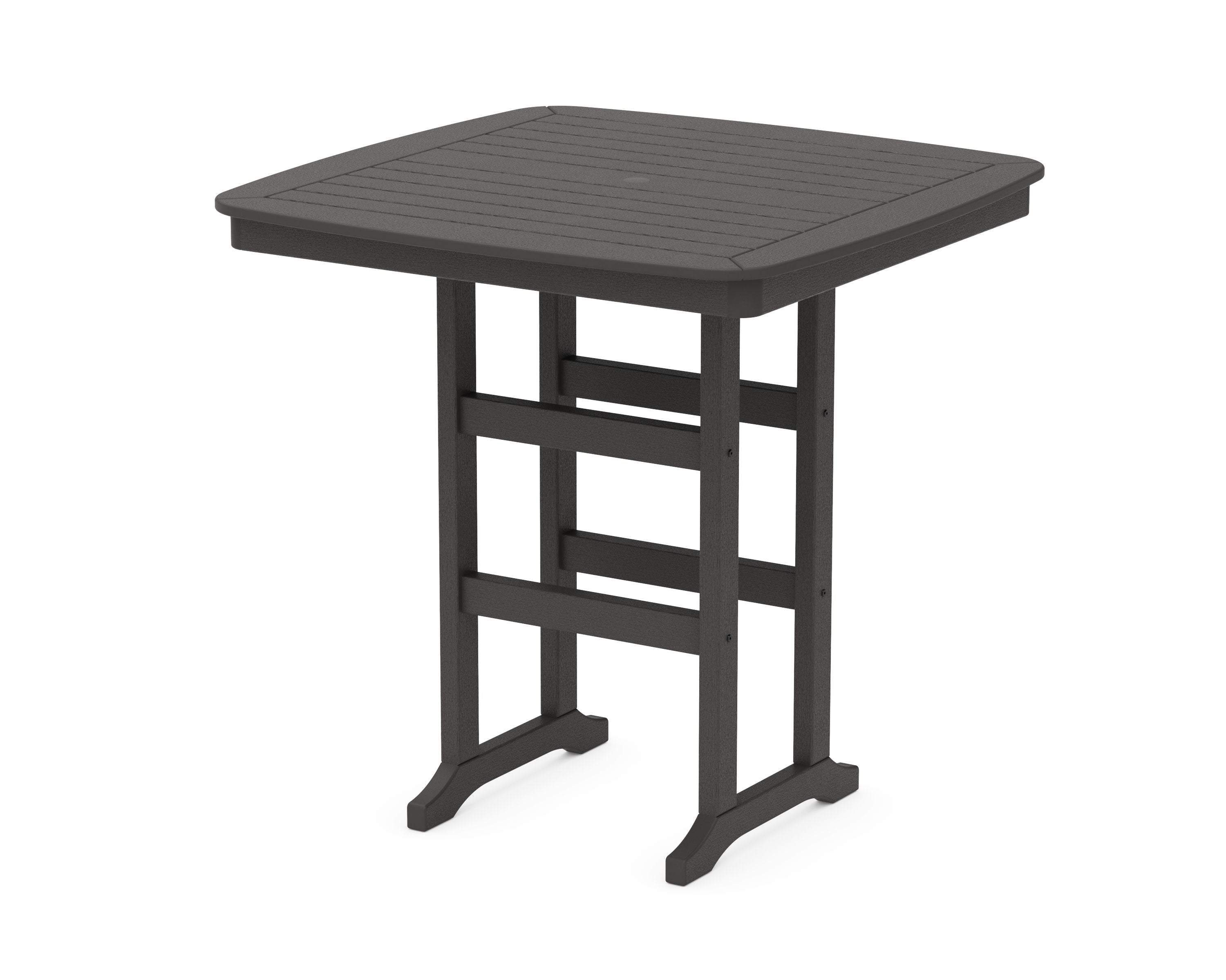 Nautical 44" Bar Table in Vintage Coffee