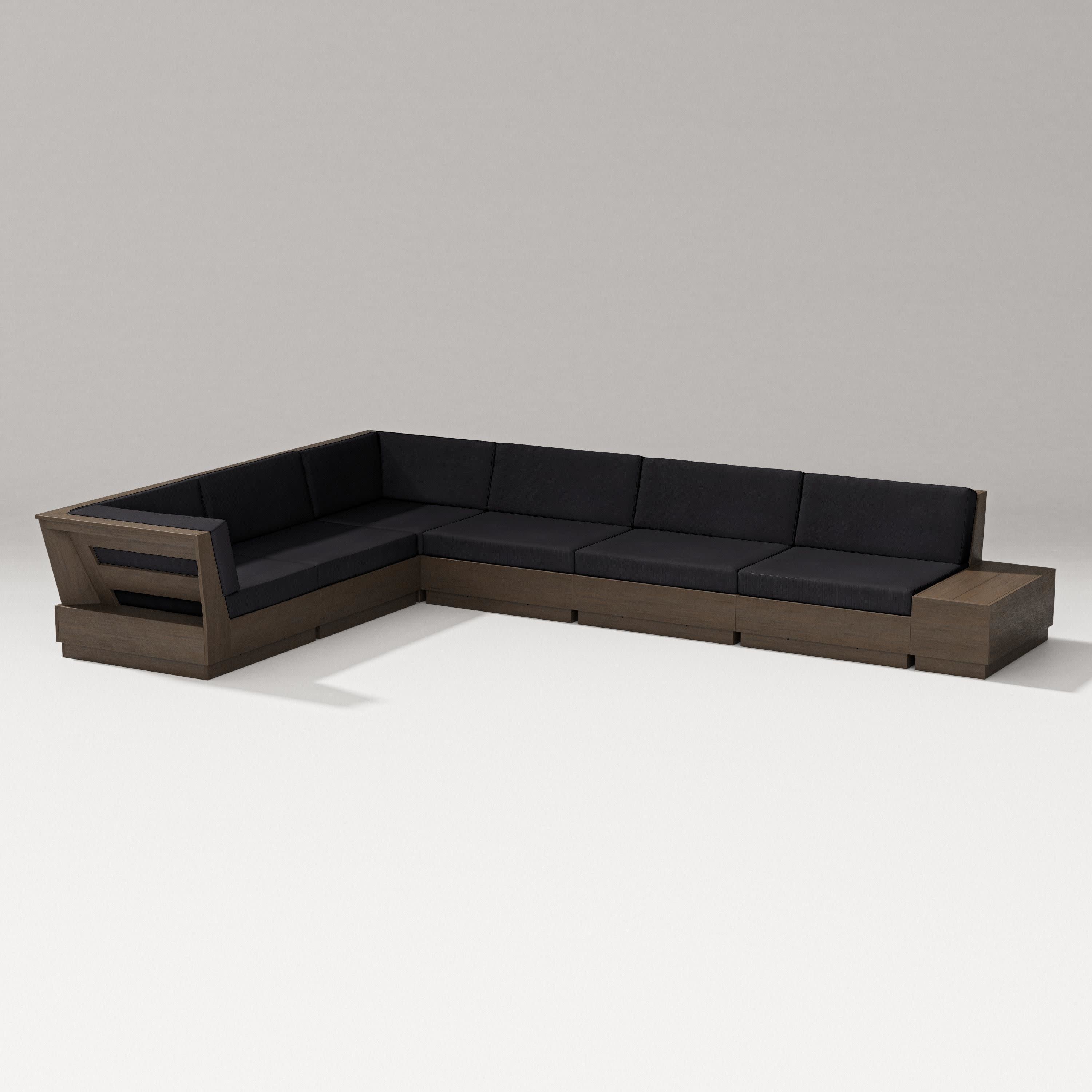 Elevate 7-Piece Corner Sectional in Kona / Midnight Linen