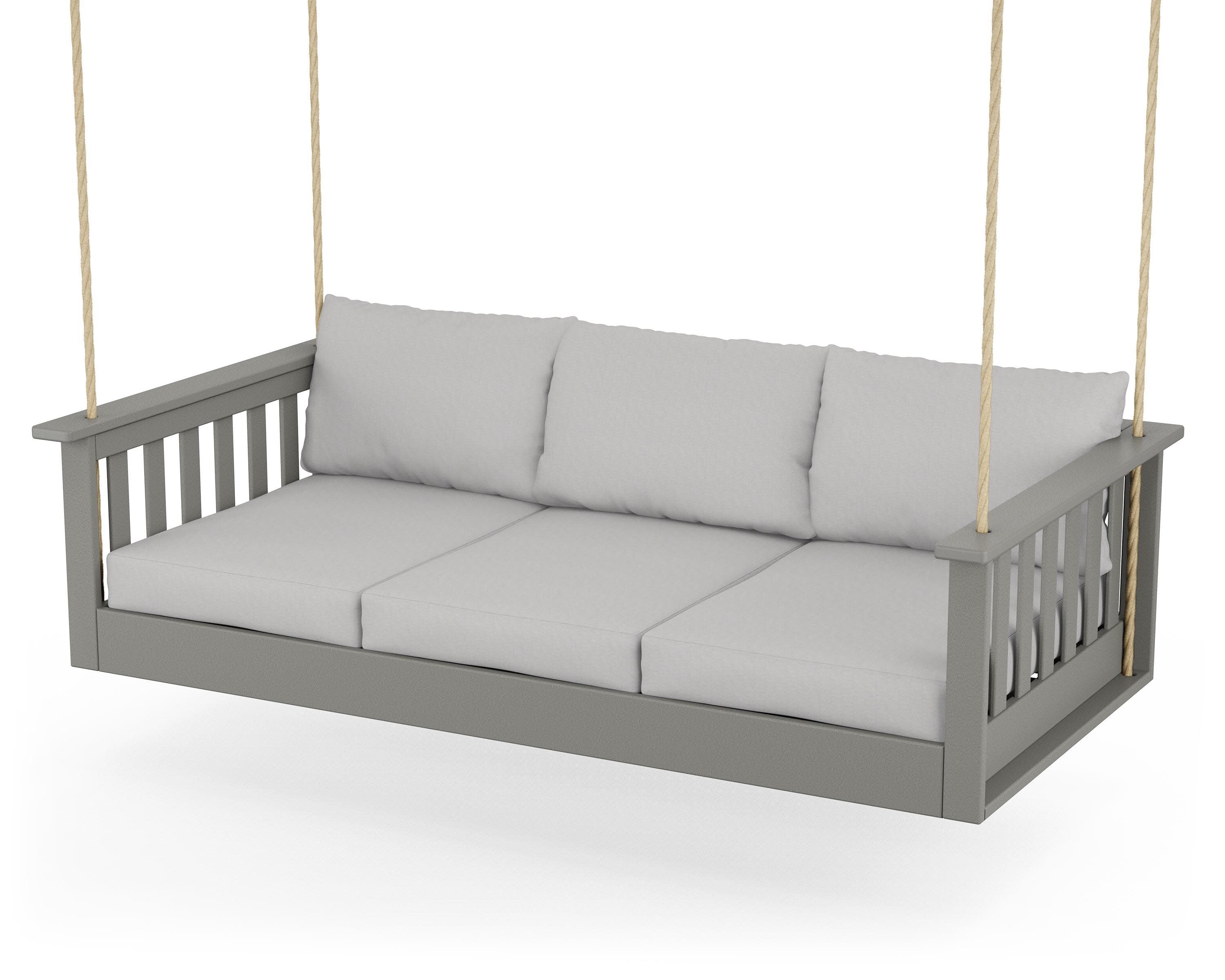 Vineyard Daybed Swing in Slate Grey / Diamond in the Rough