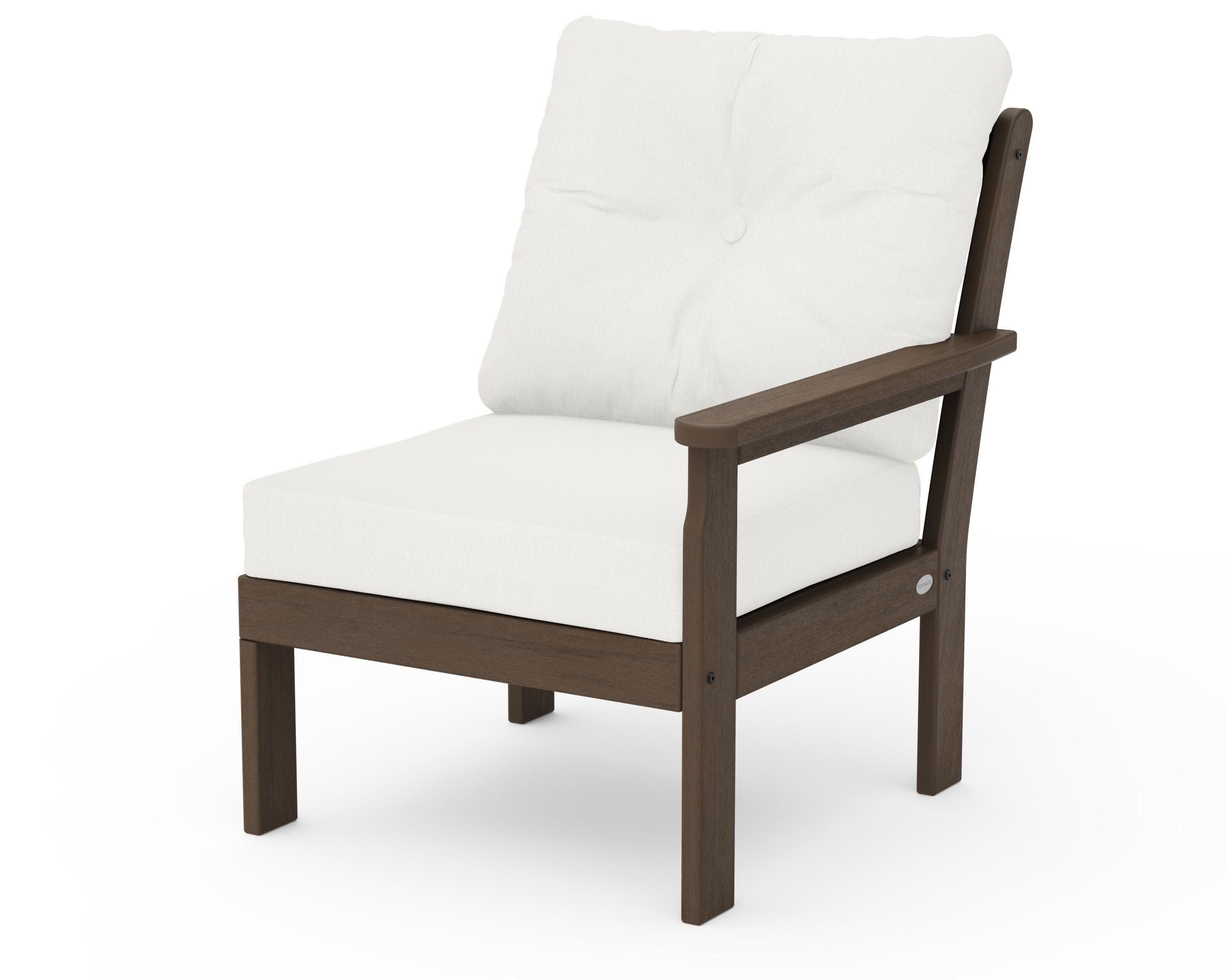 Vineyard Modular Right Arm Chair in Kona / Natural Linen